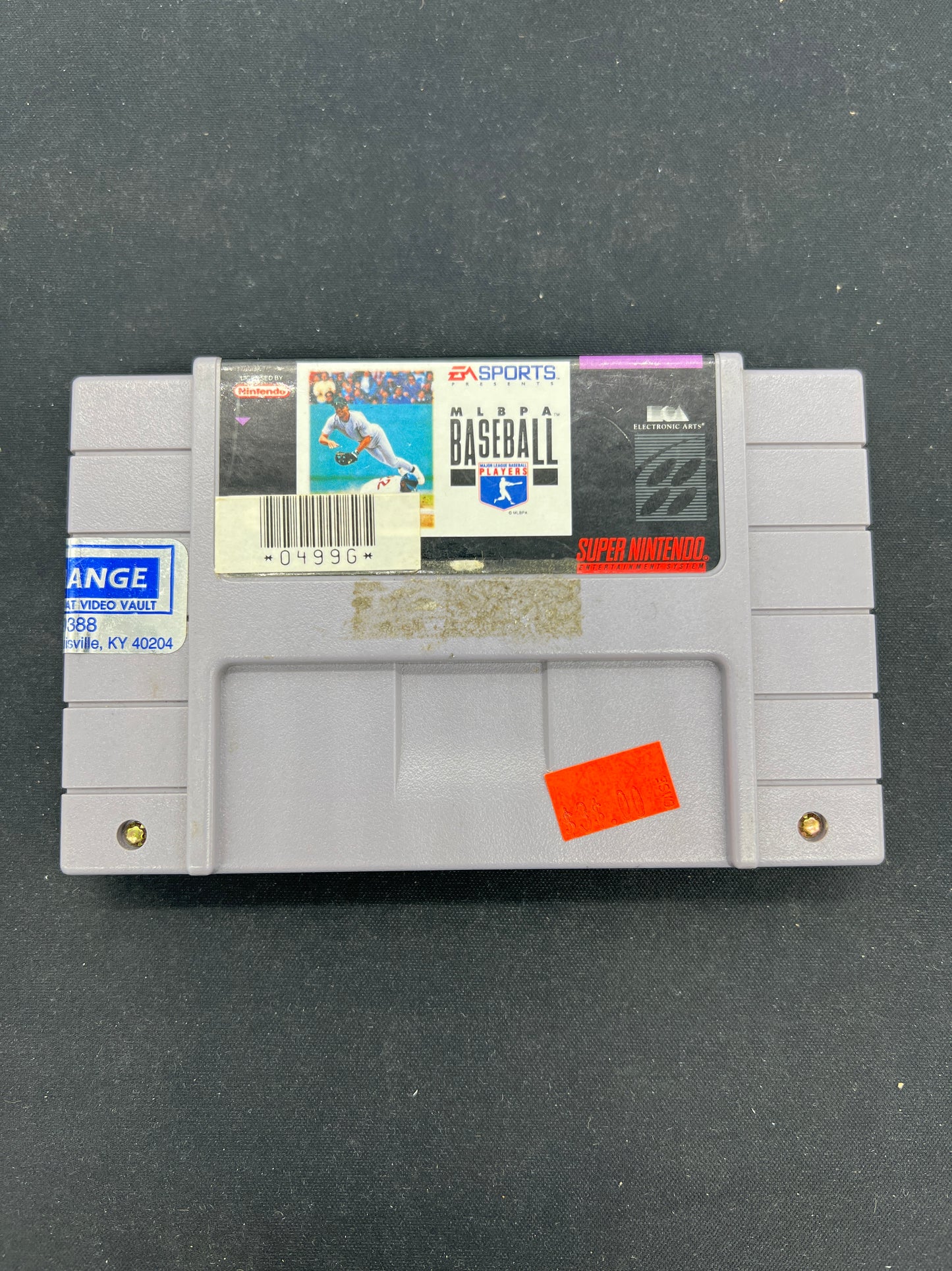 Auction Lot 163: SNES Video Game MLBPA Baseball Loose