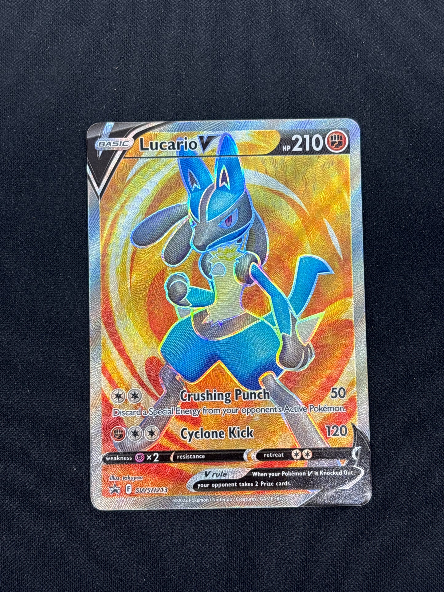 Auction Lot 181: Lucario V SWSH Promo Card Conditions Vary