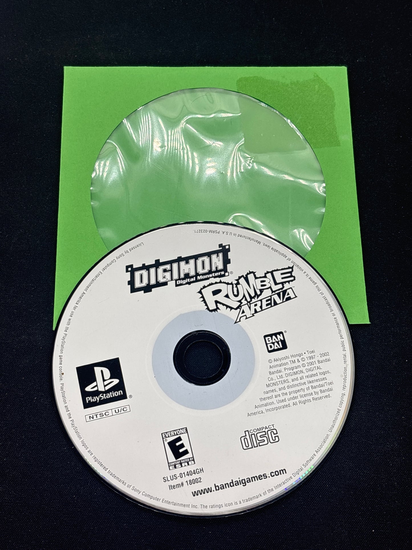 Auction Lot 169: PS1 Digimon Rumble Arena Disc Only