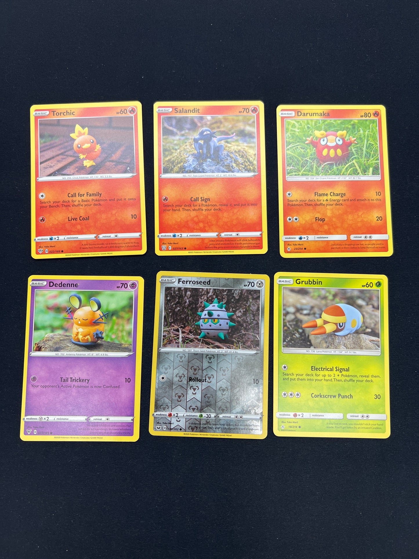 Auction Lot 252: Pokemon Cards Lot of 6 Assorted Yuka Morii Art Conditions Vary