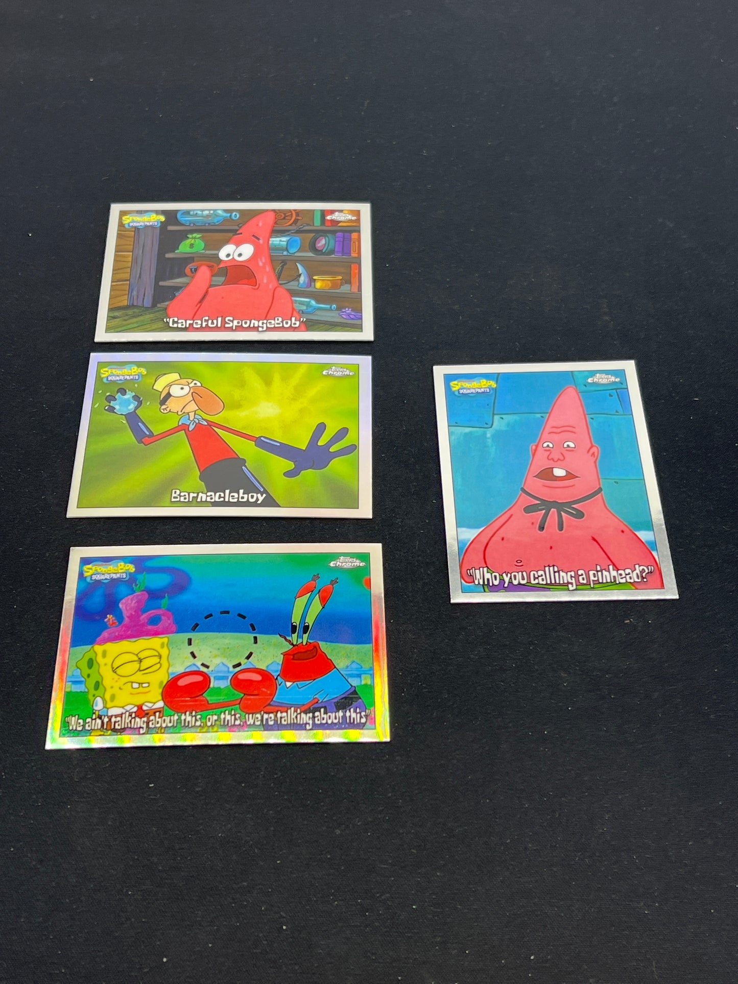 Auction Lot 260: Spongebob Cards Topps Chrome 25th Anniversary 2025 Base Cards Conditions Vary