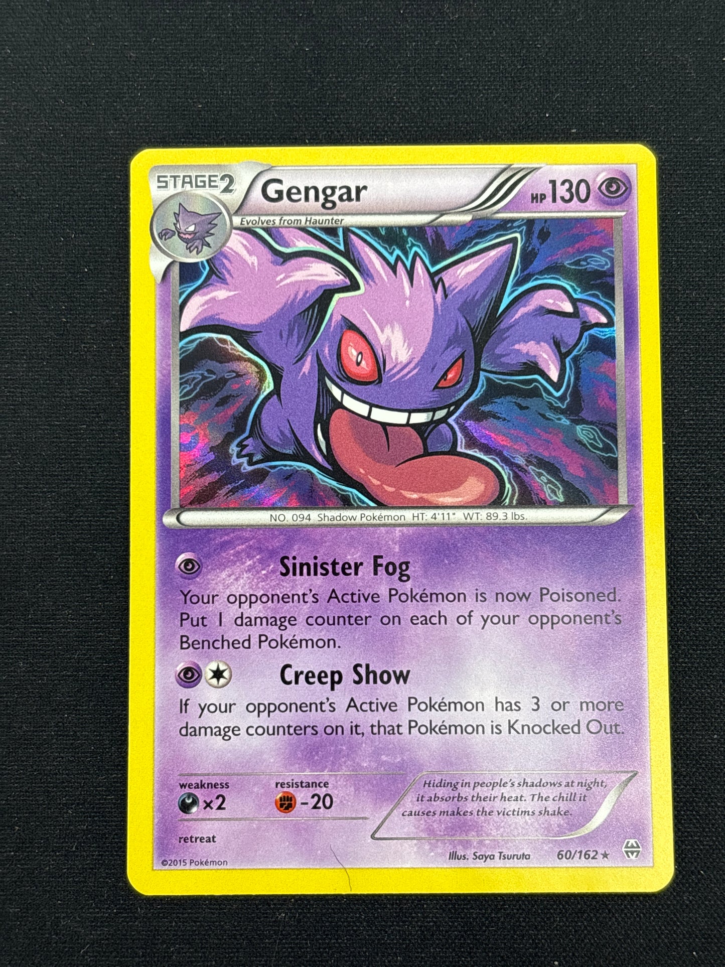 Auction Lot 10: Pokemon Cards Gengar Non Holo XY Breakthrough Conditions Vary
