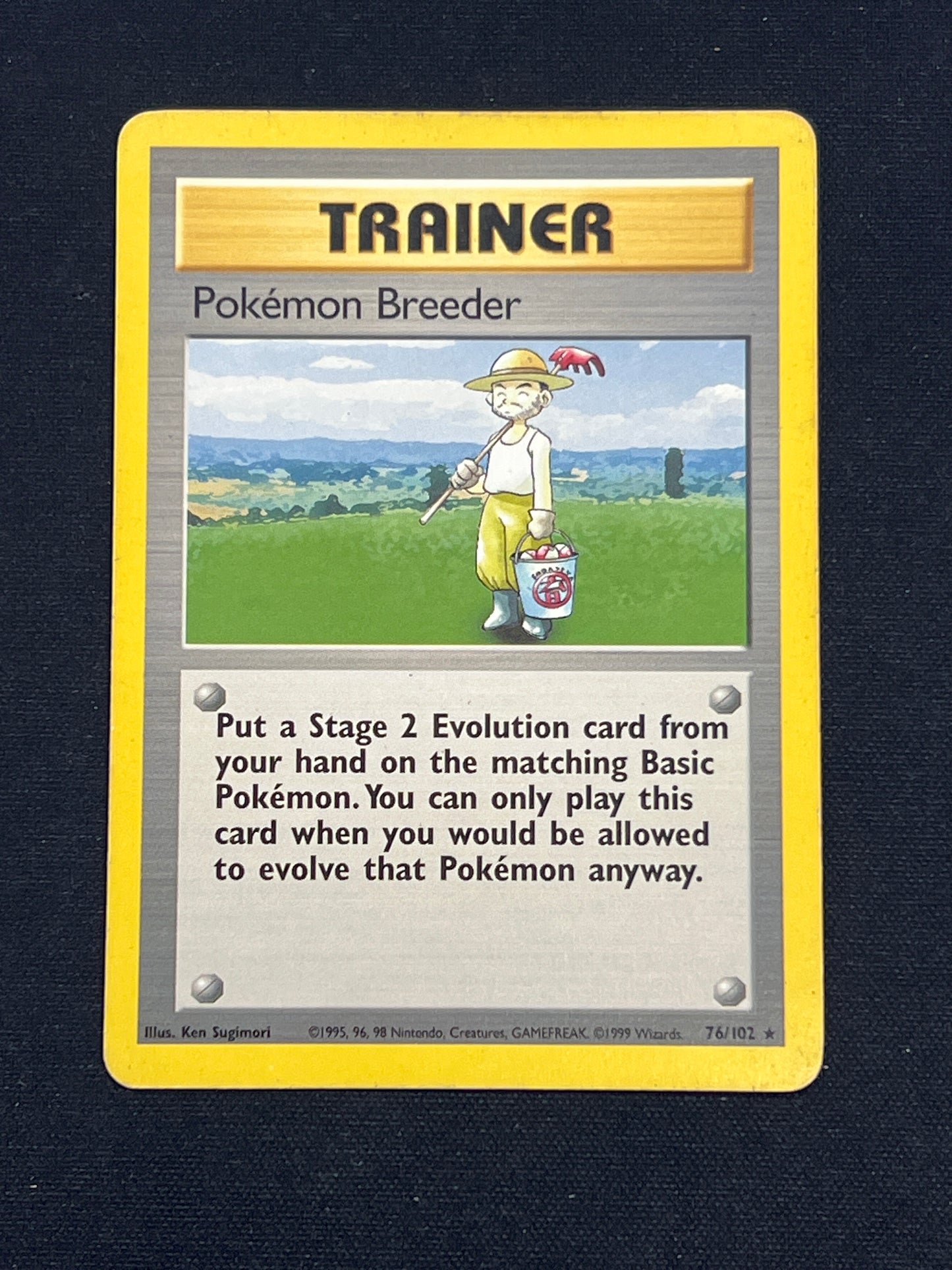 Auction Lot 312: Pokemon Card Pokemon Breeder Base Set Conditions Vary