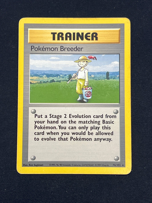 Auction Lot 312: Pokemon Card Pokemon Breeder Base Set Conditions Vary