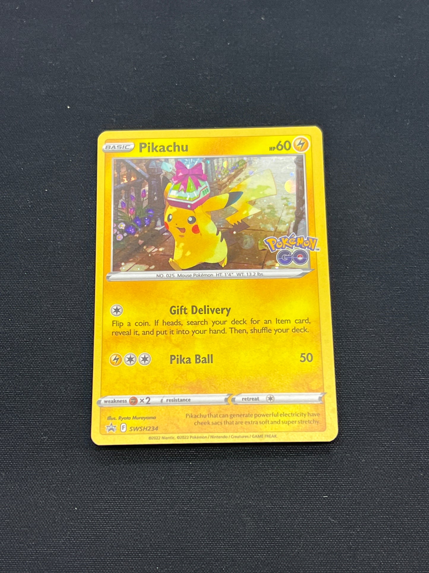 Auction Lot 260: Pokemon Cards Pikachu Stamped Holo Pokemon GO Conditions Vary