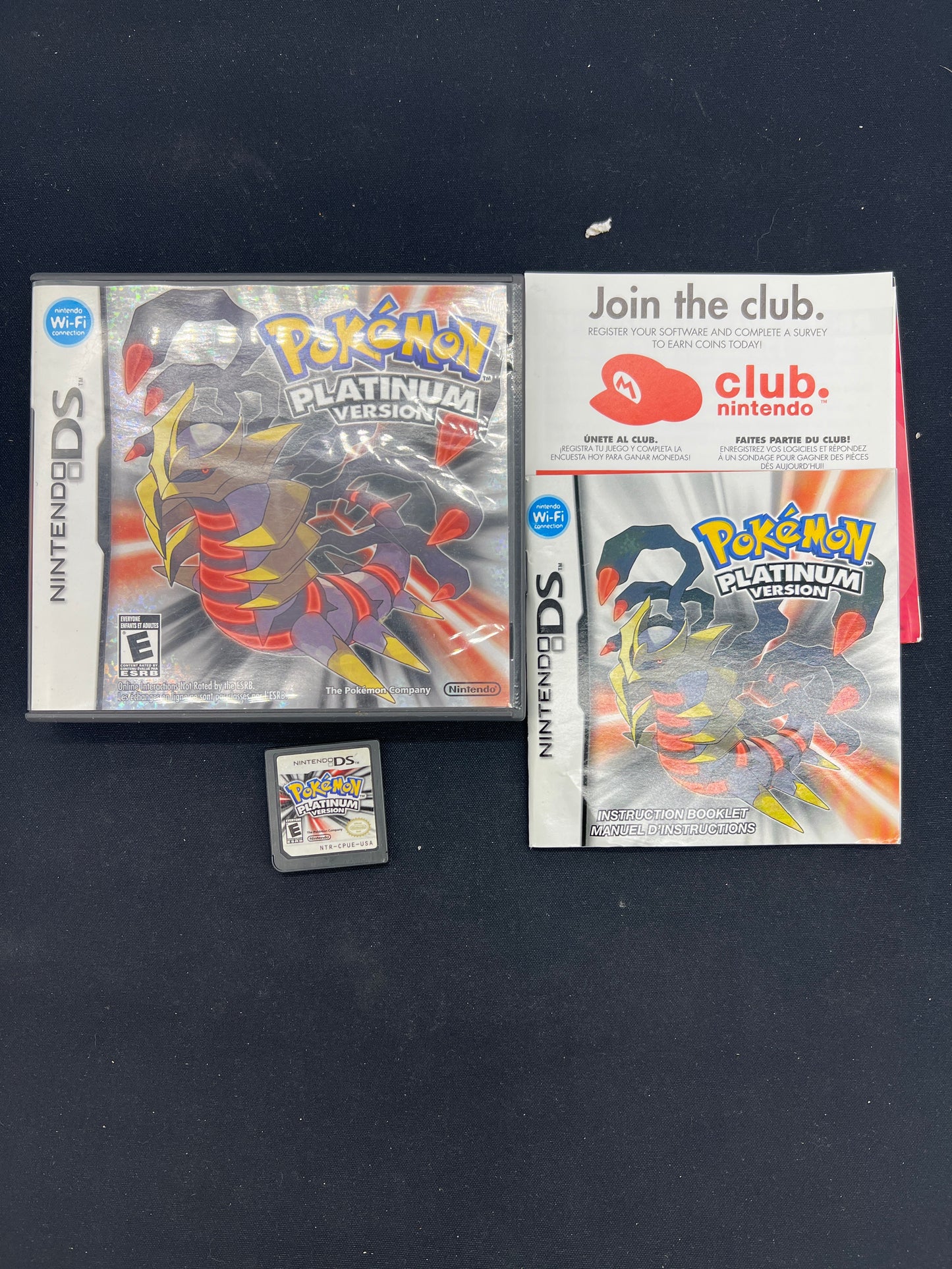 Auction Lot 125: Nintendo DS Video Game Pokemon Platinum CIB
