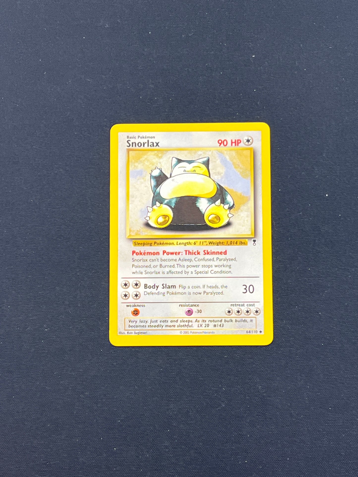 Auction Lot 89: Pokemon Cards Snorlax Legendary Collection Conditions Vary