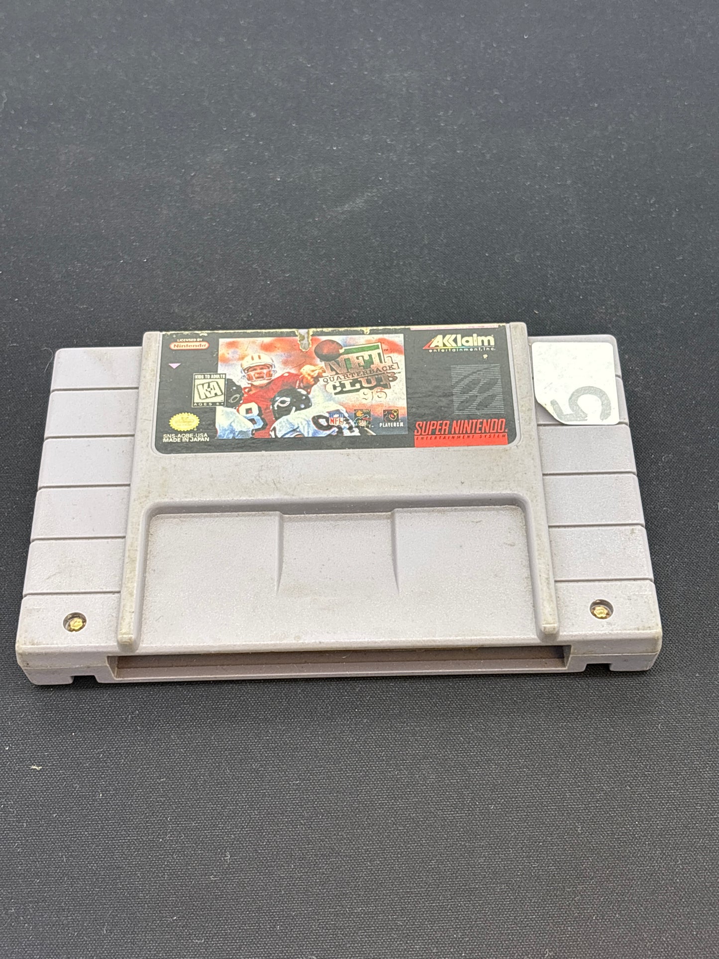 Auction Lot 96: SNES Video Game NFL Quaterback Club 96