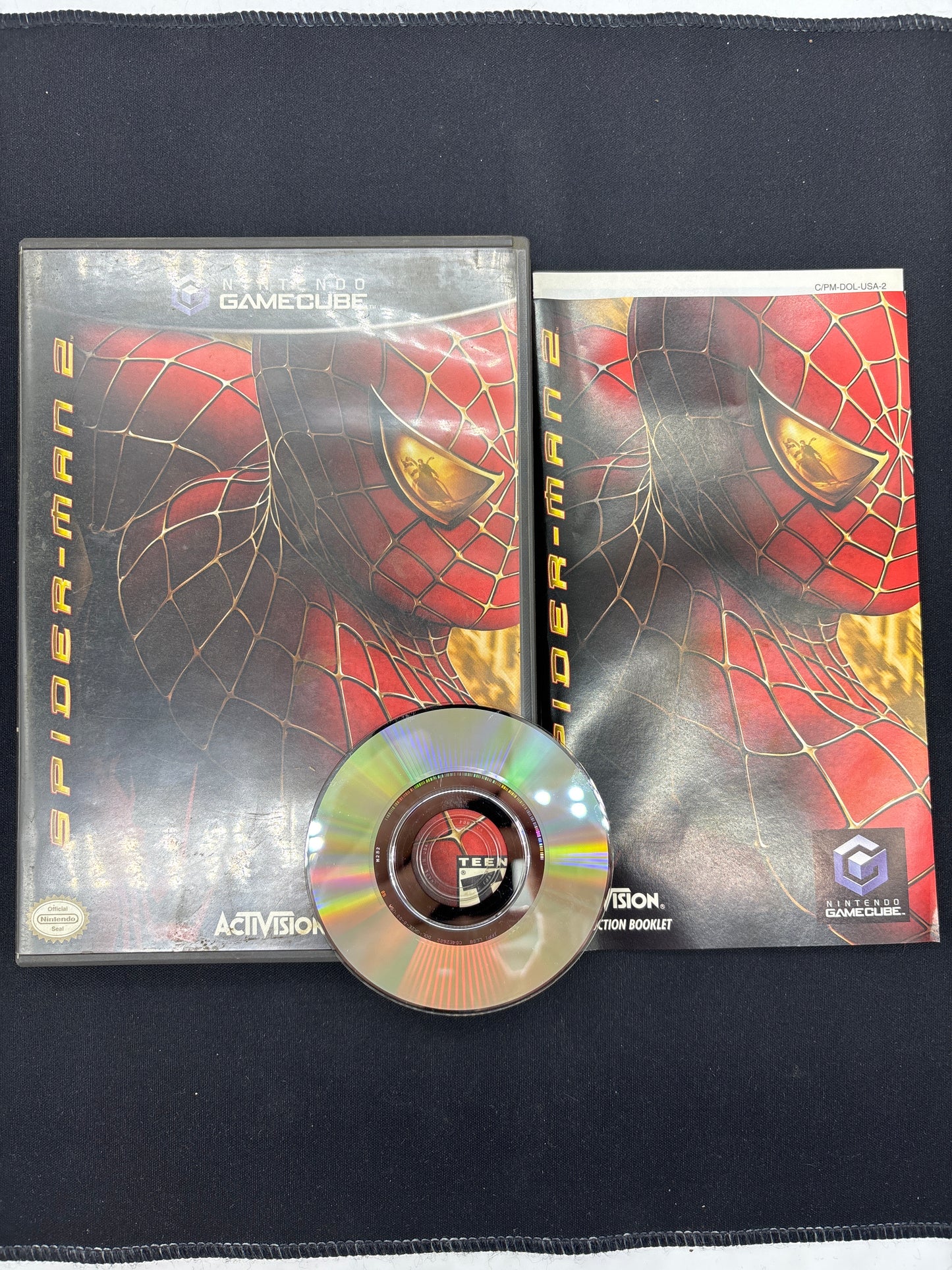 Auction Lot 183: Spider-Man 2 Video Game Nintendo GameCube CIB