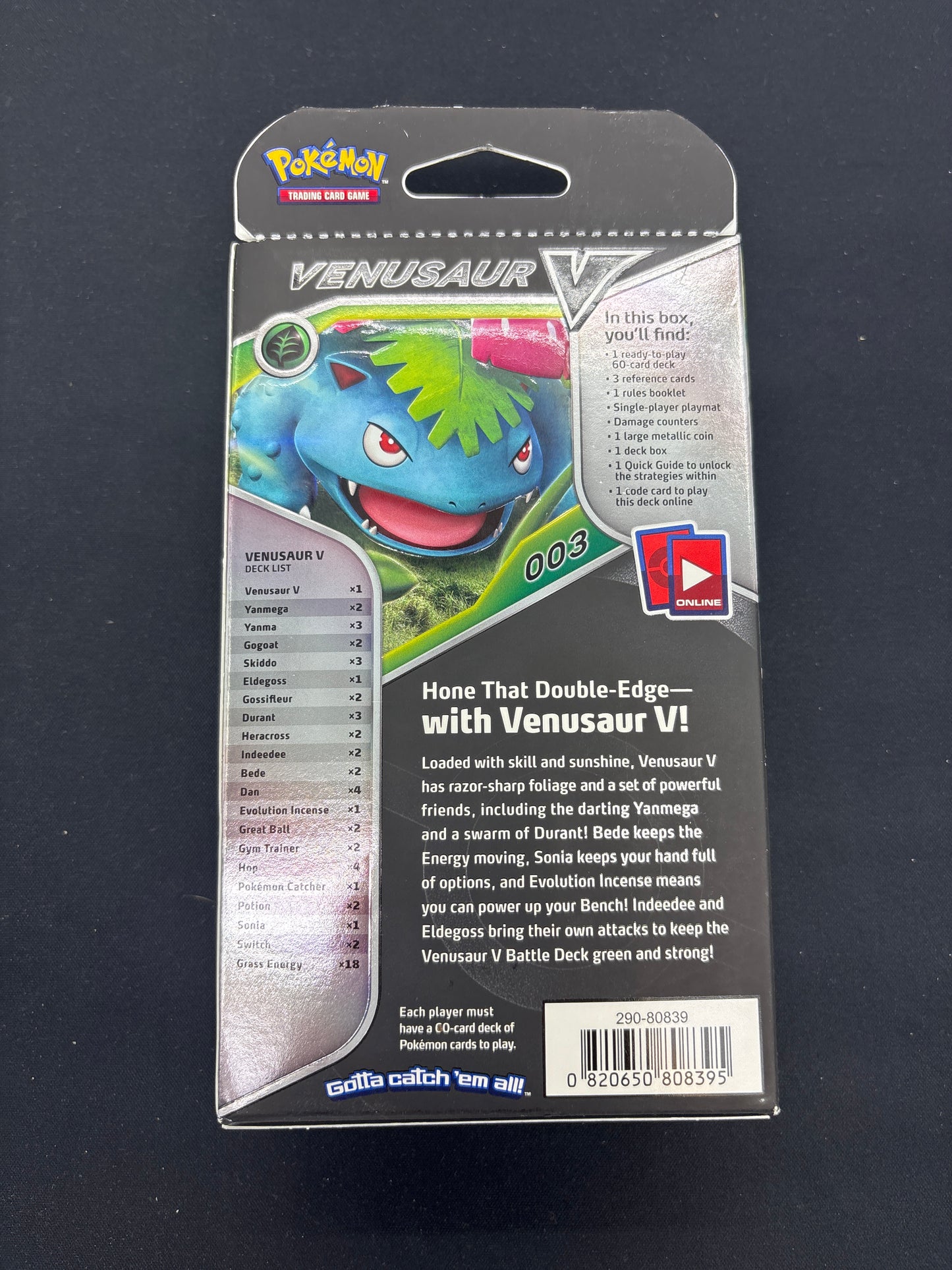 Auction Lot 107: Pokemon Venusaur V Structure Deck