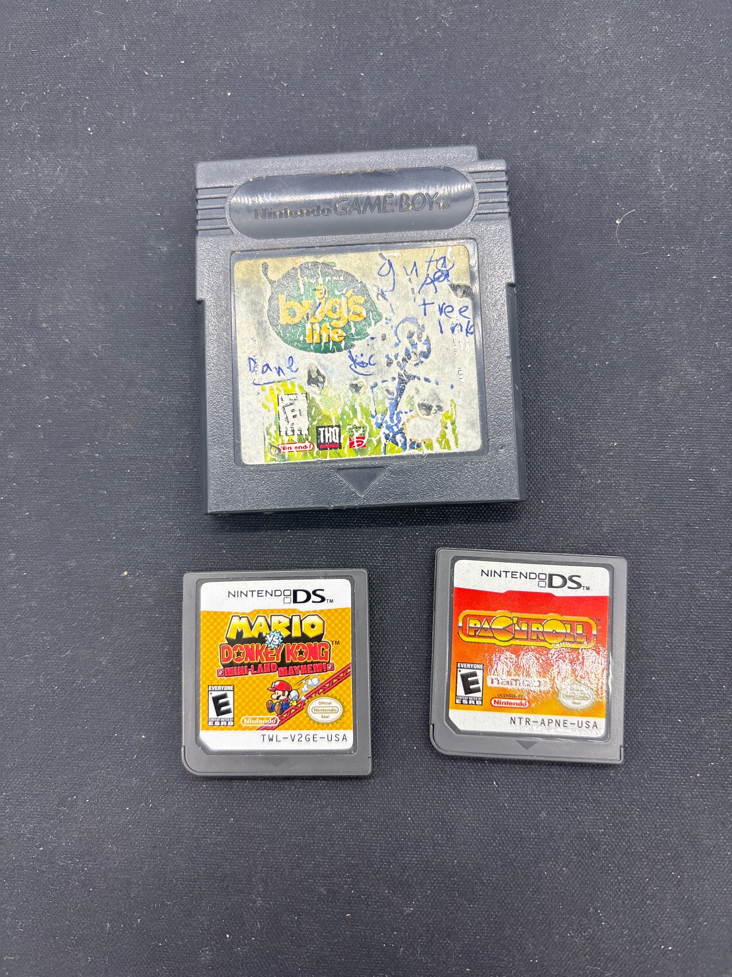 Auction Lot 348: Nintendo DS & Gameboy Lot of 3 Cartridge