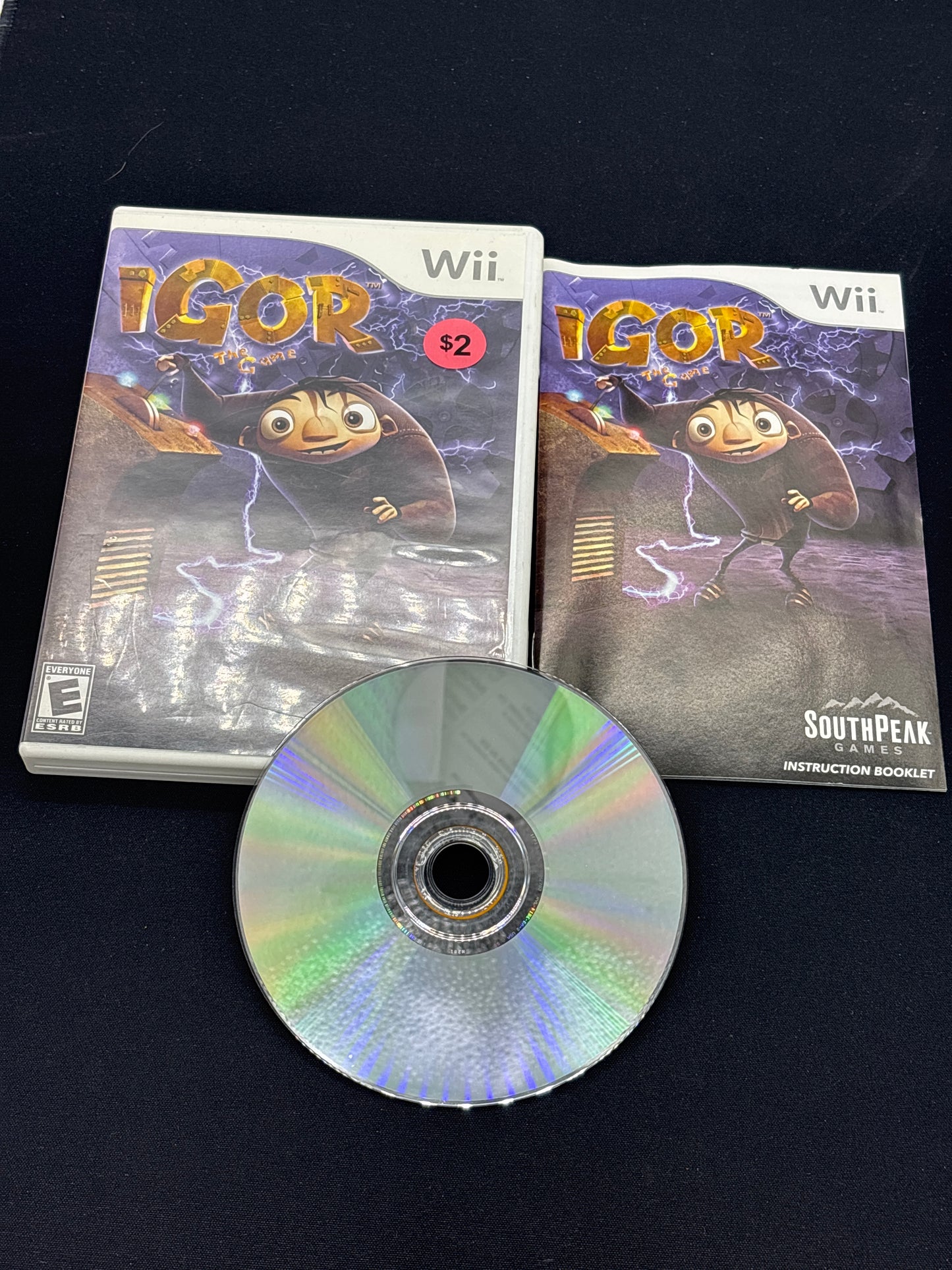 Auction Lot 155: WII Nintendo IGOR the Game with Case & Disc