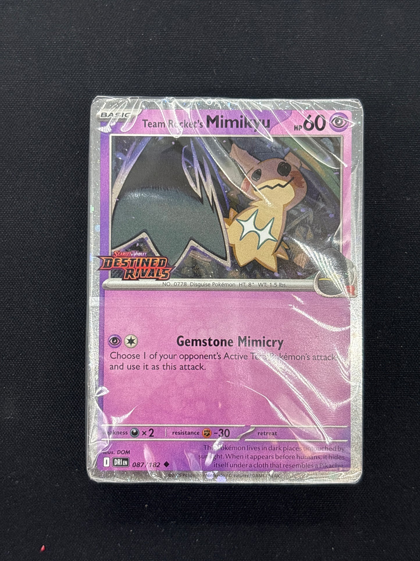 Auction Lot 93: Team Rocket Mimikyu Build and Battle Deck Sealed