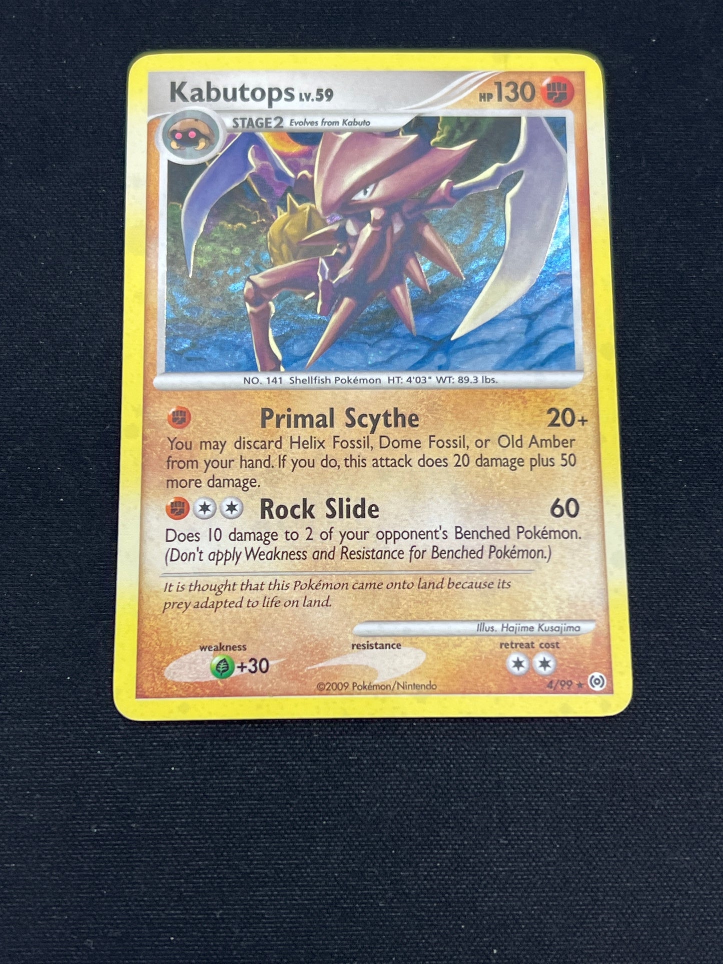 Auction Lot 367: Pokemon Cards Kabutops Holo Rare Condition Vary