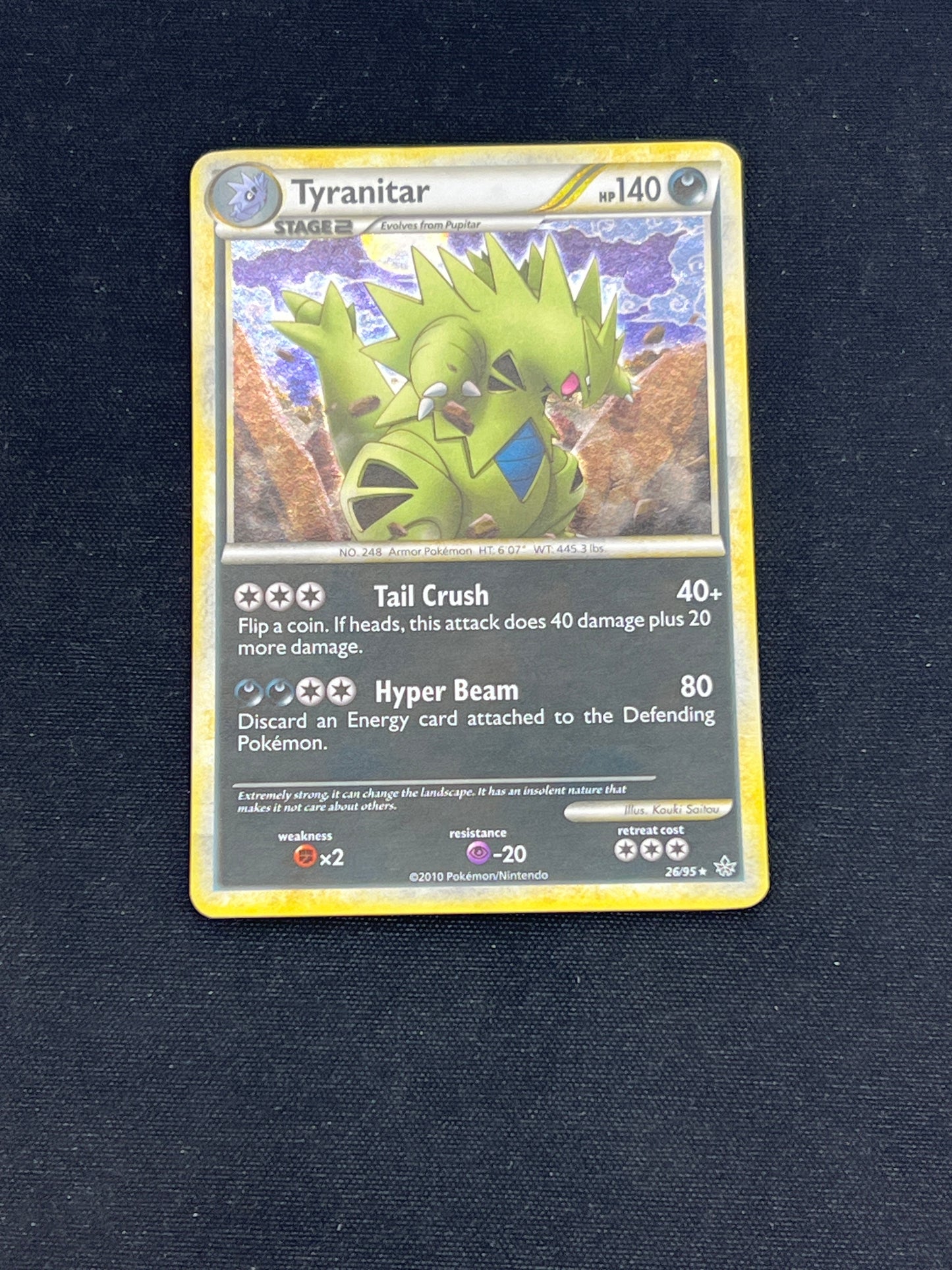 Auction Lot 378: Pokemon Cards Tyranitar Mid Era Holo Condition Vary