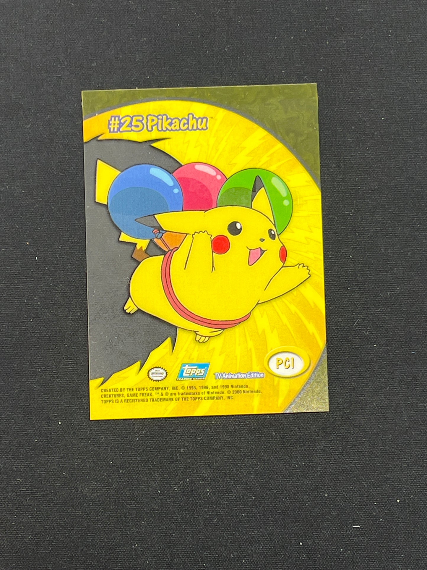 Auction Lot 110: Pokemon Topps Pikachu Die Cut Card Condition Vary