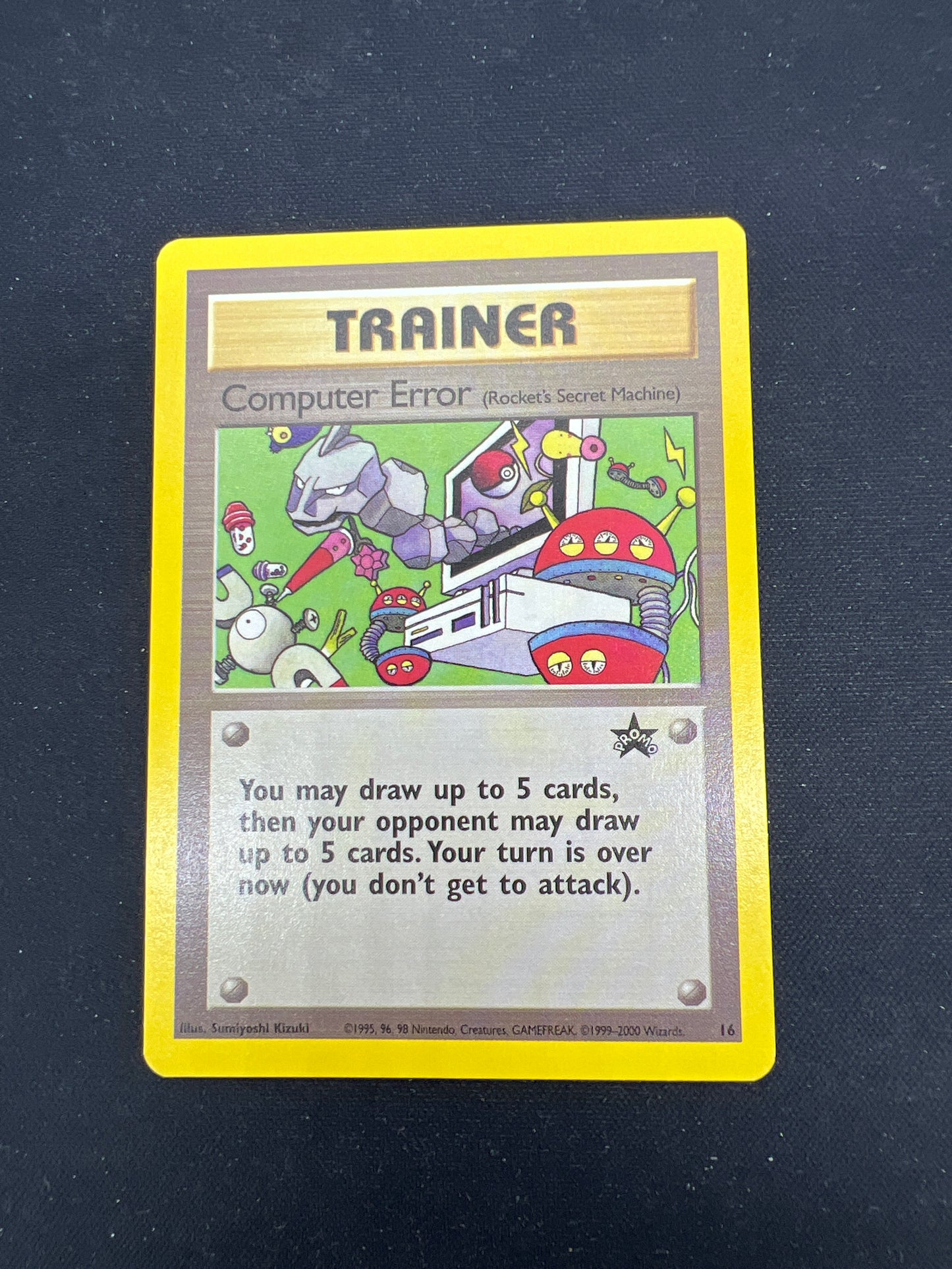 Auction Lot 151: Pokemon Cards Computer Error Trainer WOTC Black Star Promo Conditions Vary