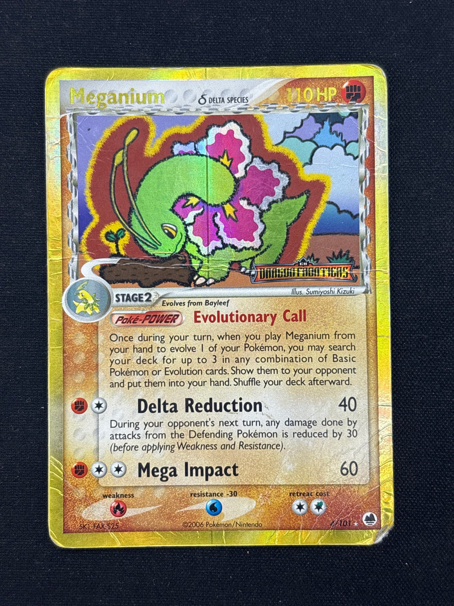 Auction Lot 206: Pokemon Card Meganium Reverse Holo Dragon Frontiers Conditions Vary