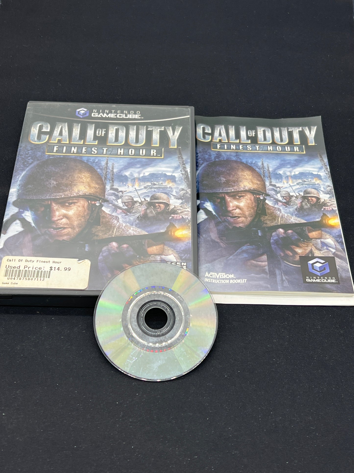Auction Lot 227: Nintendo GameCube Call of Duty Finest Hour