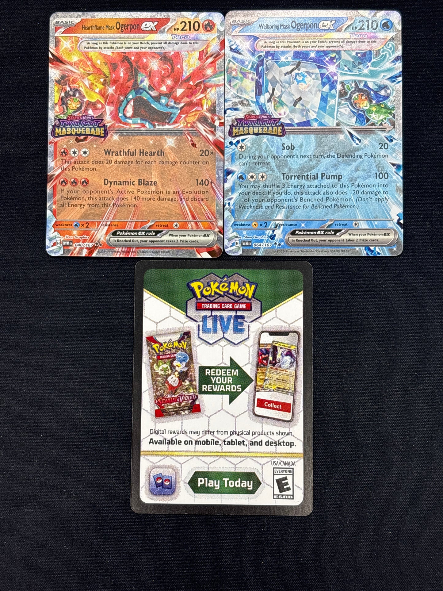 Auction Lot 41: Ogerpon Mask Stamped Promo Cards Conditions Vary