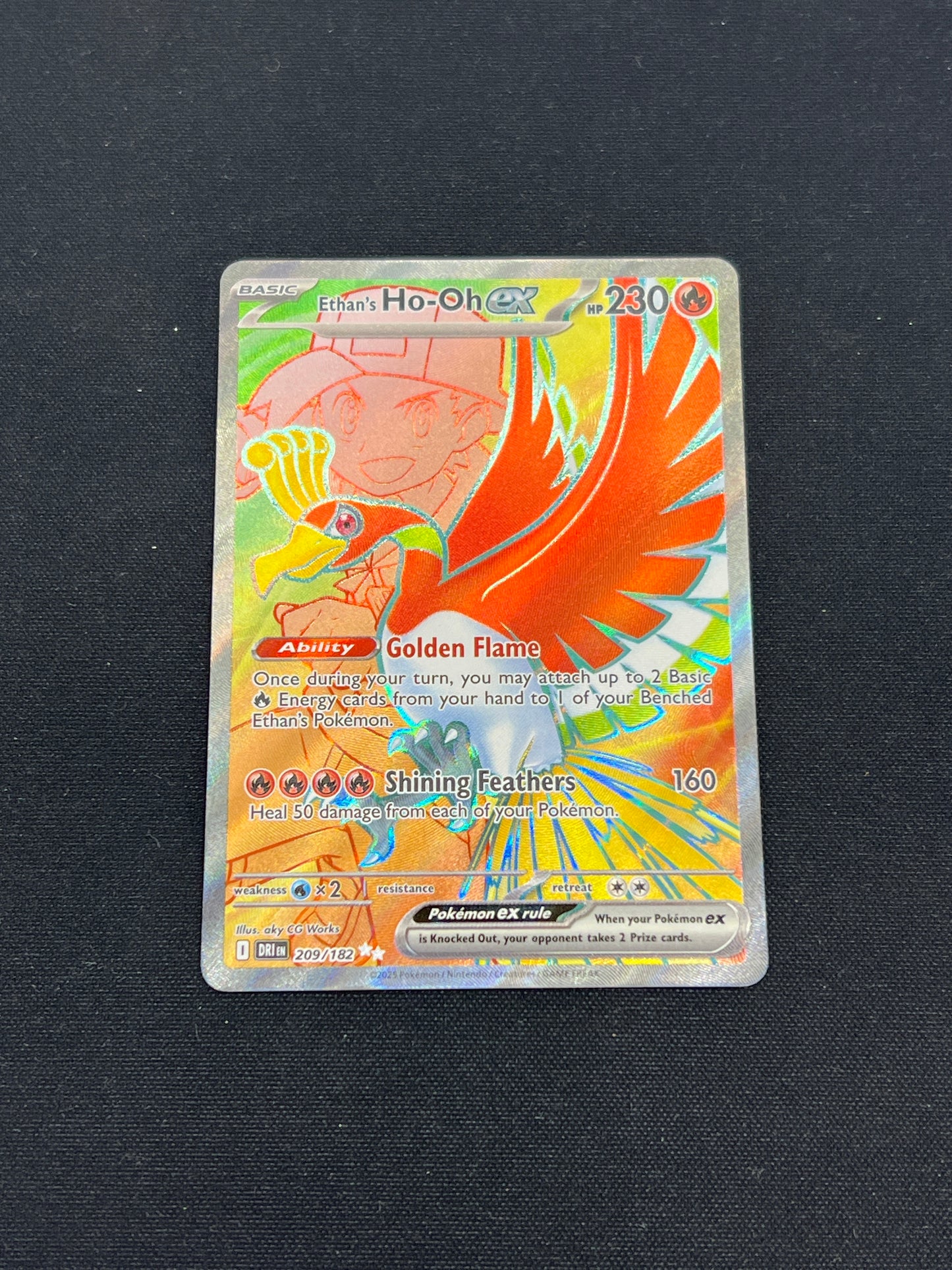 Auction Lot 325: Pokemon Cards Ethan's Ho-Oh EX Full Art Condition Vary