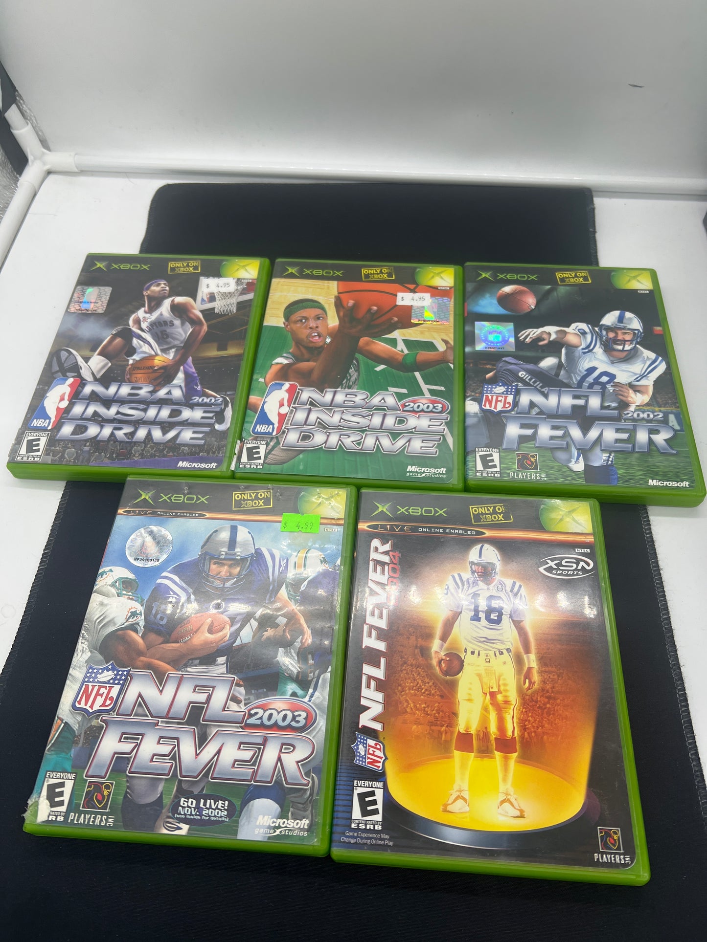 Auction Lot 83: XBOX Video Game Lot of 5 Assorted Sports Titles CIB