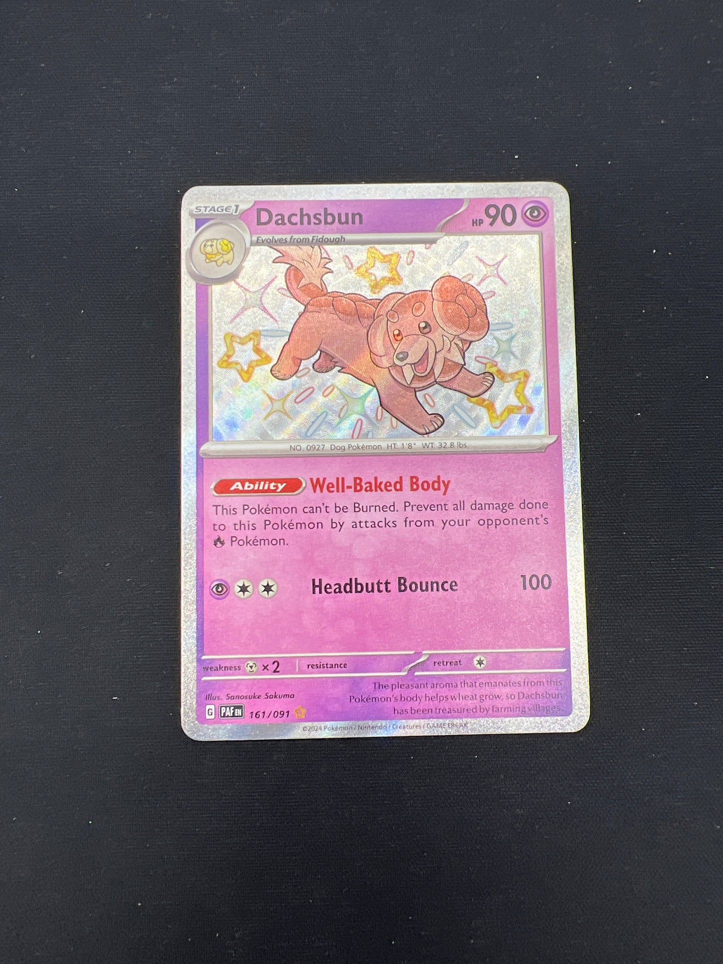Auction Lot 213: Pokemon Cards Dachsbun Baby Shiny Condition Vary