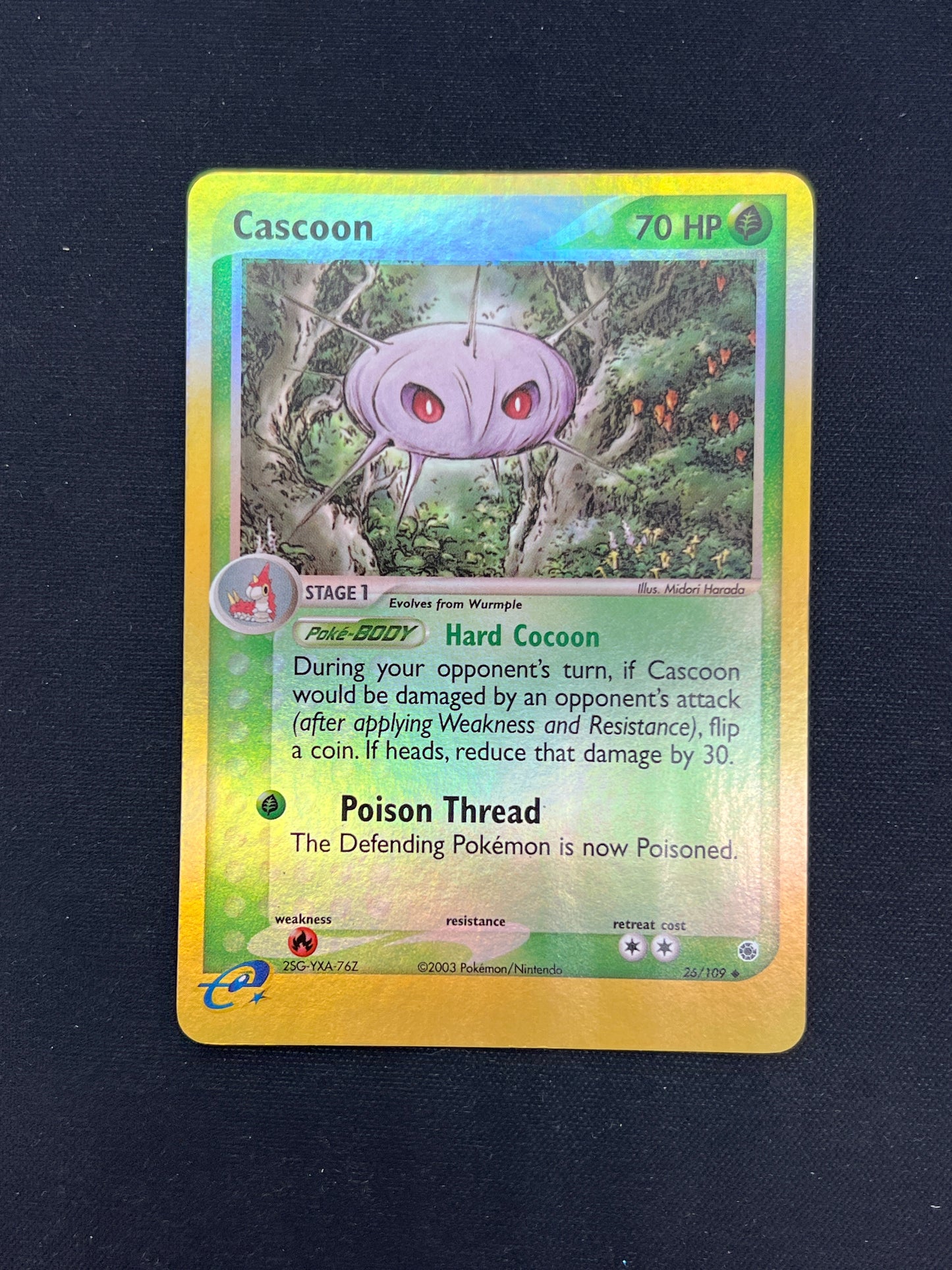 Auction Lot 235: Pokemon Cards Cascoon Reverse Holo EX Ruby & Sapphire Condition Vary