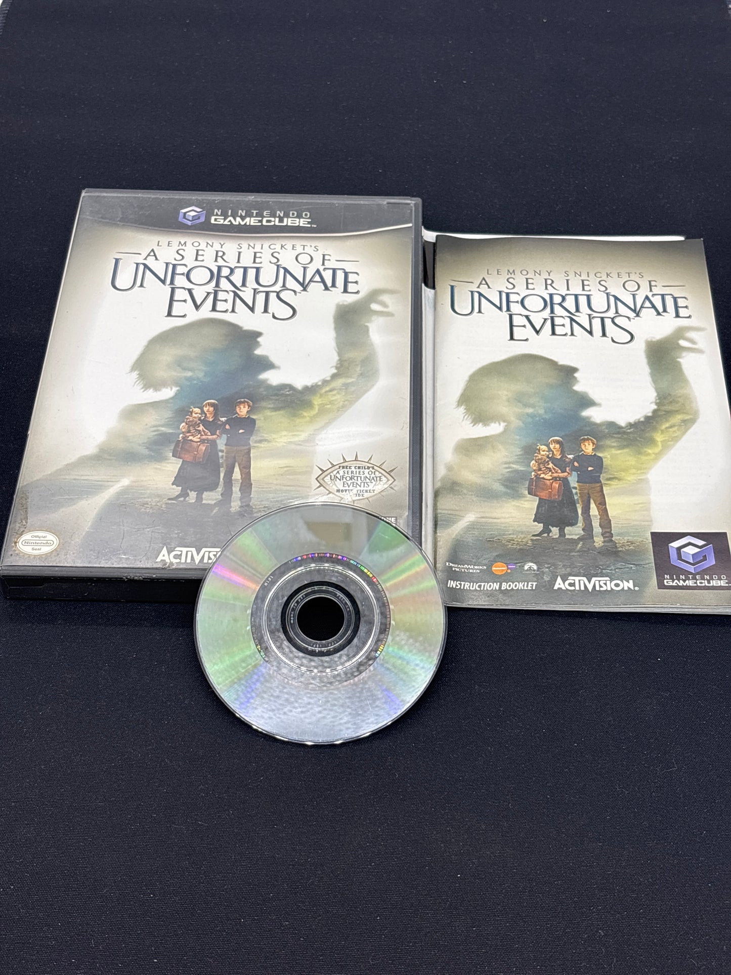 Auction Lot 158: Nintendo Game Cube Lemony Snicket's A Series of Unfortunate Events With Case & Disc