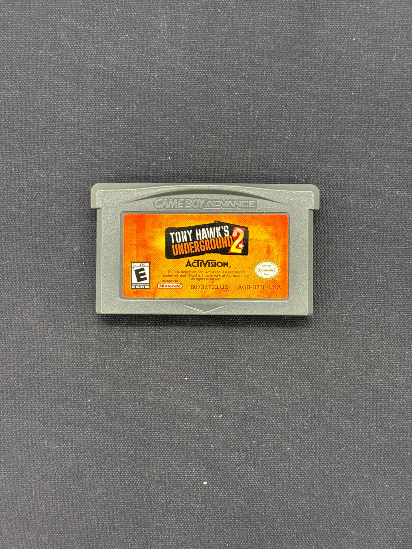 Auction Lot 121: Gameboy Advance Nintendo Tony Hawk's Underground 2 Cartridge