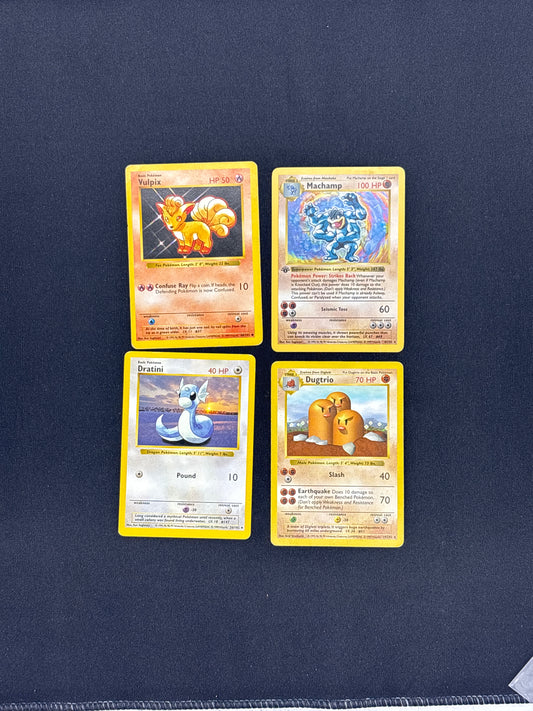 Auction Lot 107: Pokemon Base Set Shadowless WOTC Card Lot Conditions Vary