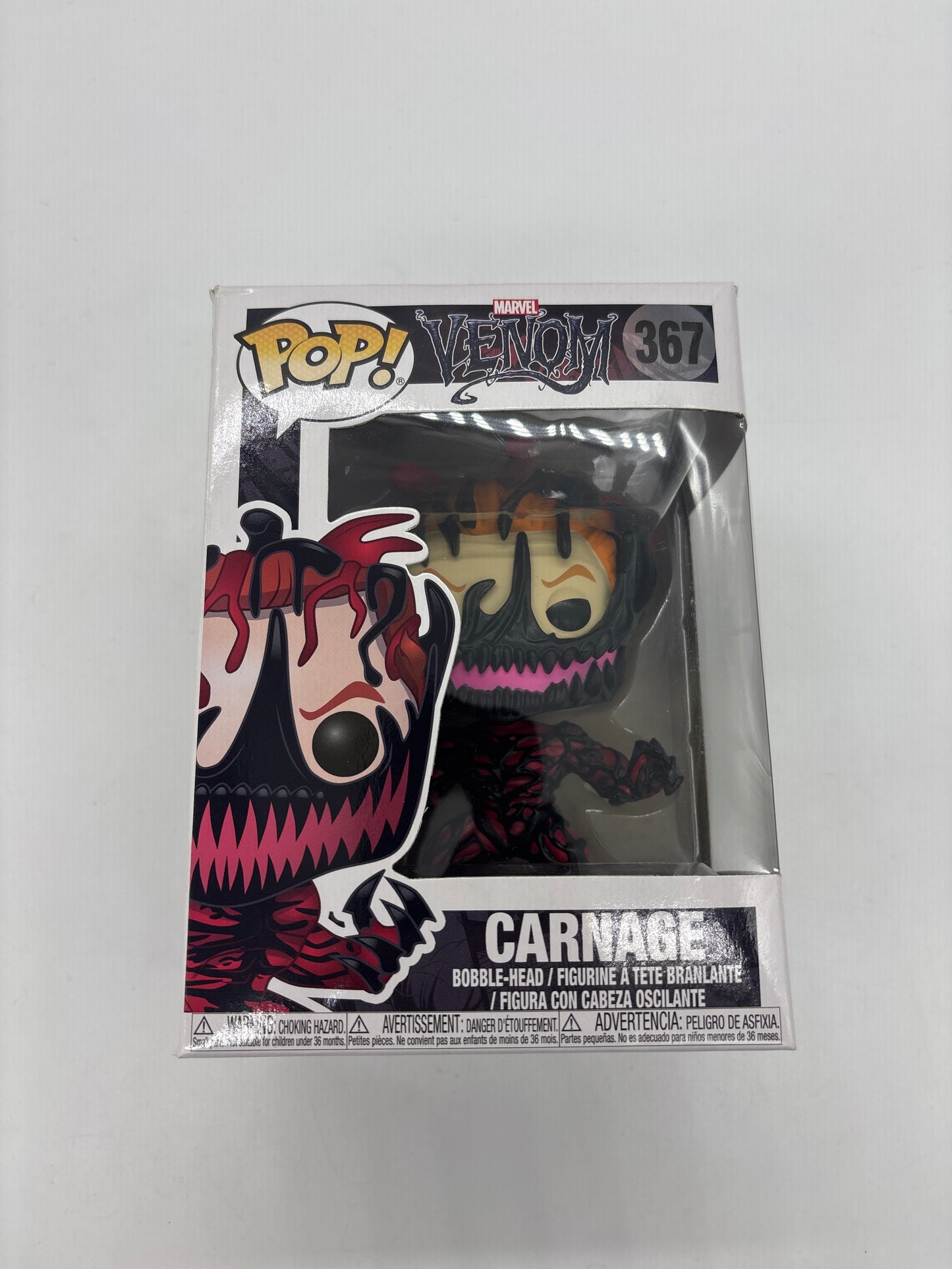 Auction Lot 16: Pop Funko Marvel Venom Carnage 367