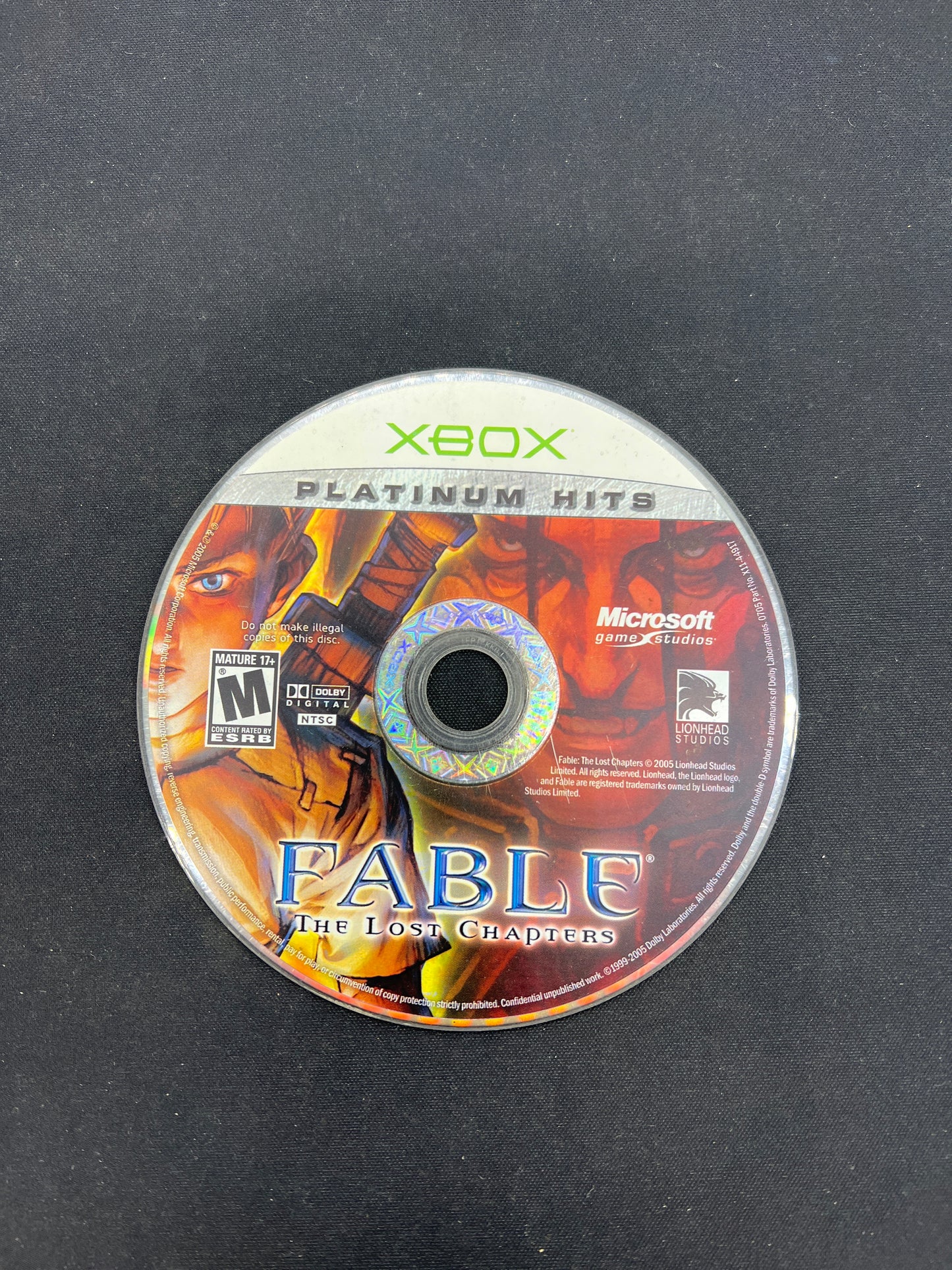 Auction Lot 336: XBOX Video Game Fable Loose