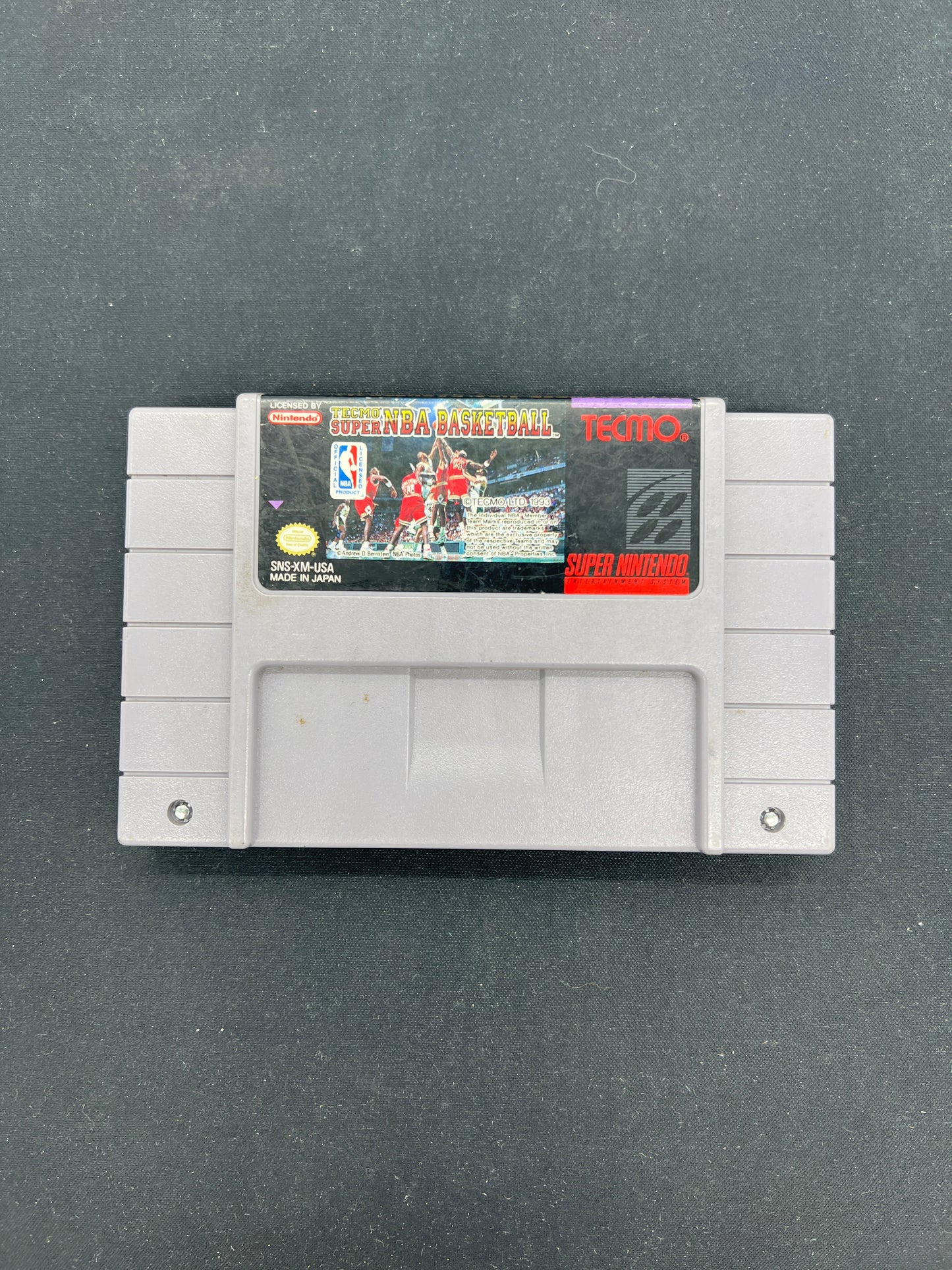 Auction Lot 34: SNES Video Game Tecmo Super NBA Basketball