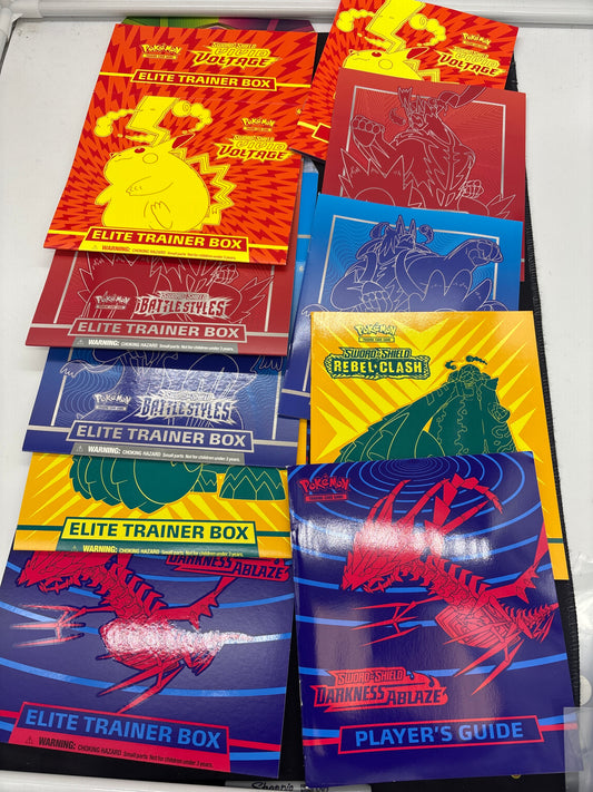 Auction Lot 291: Pokemon Card Sword & Shield EMPTY ETB Manual & Cover