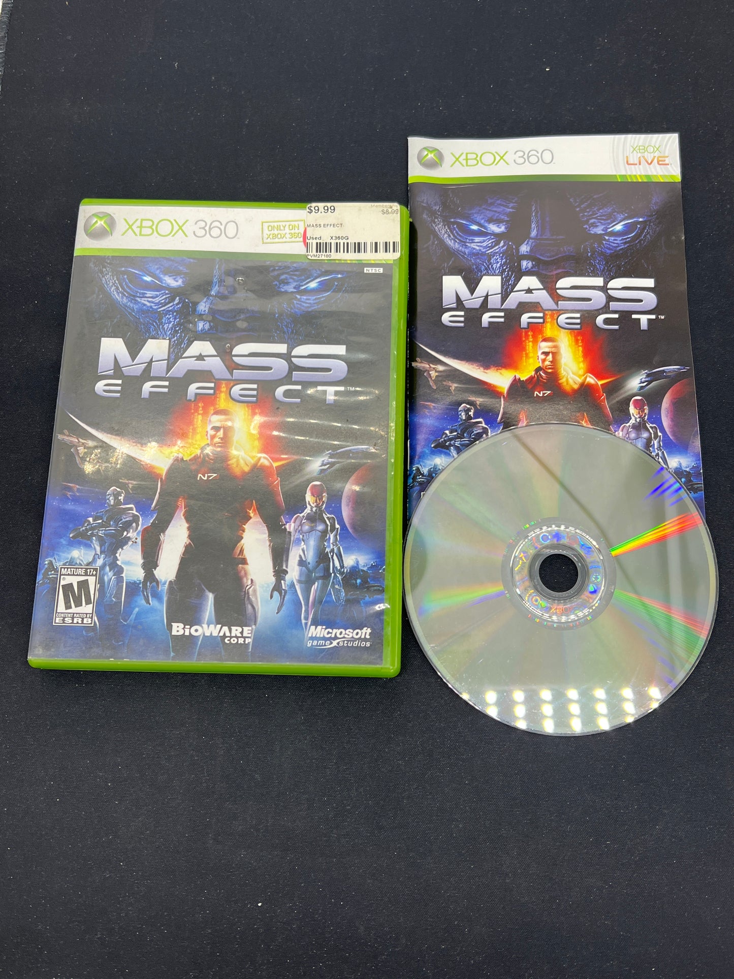 Auction Lot 220: XBOX 360 Video Game Mass Effect CIB
