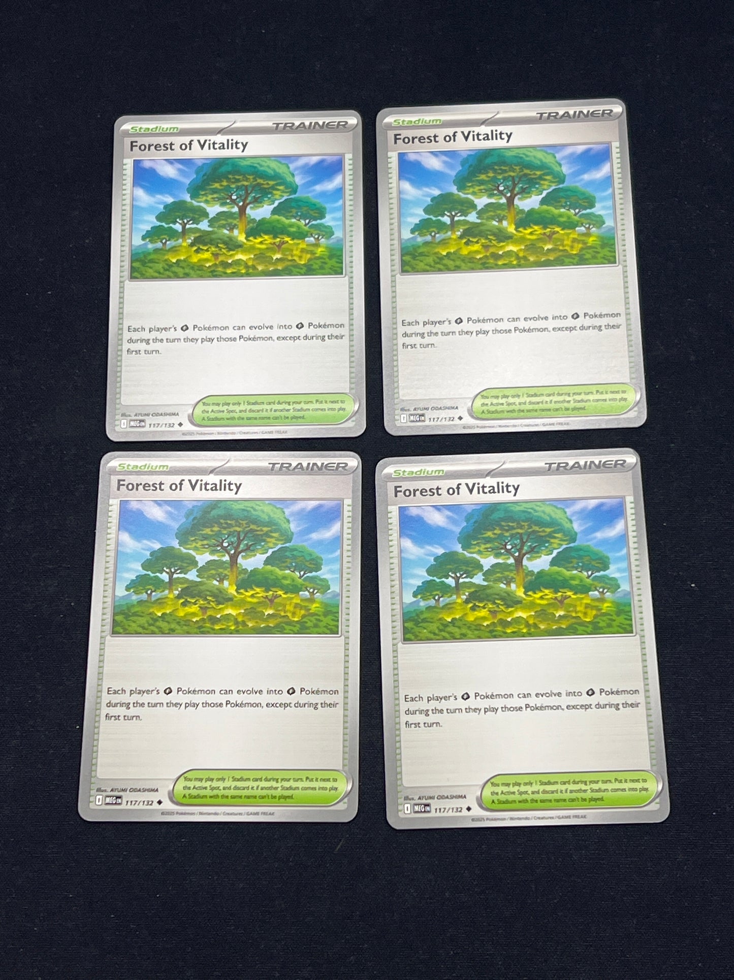 Auction Lot 313: Pokemon Cards Forest of Vitality Card Lot Conditions Vary