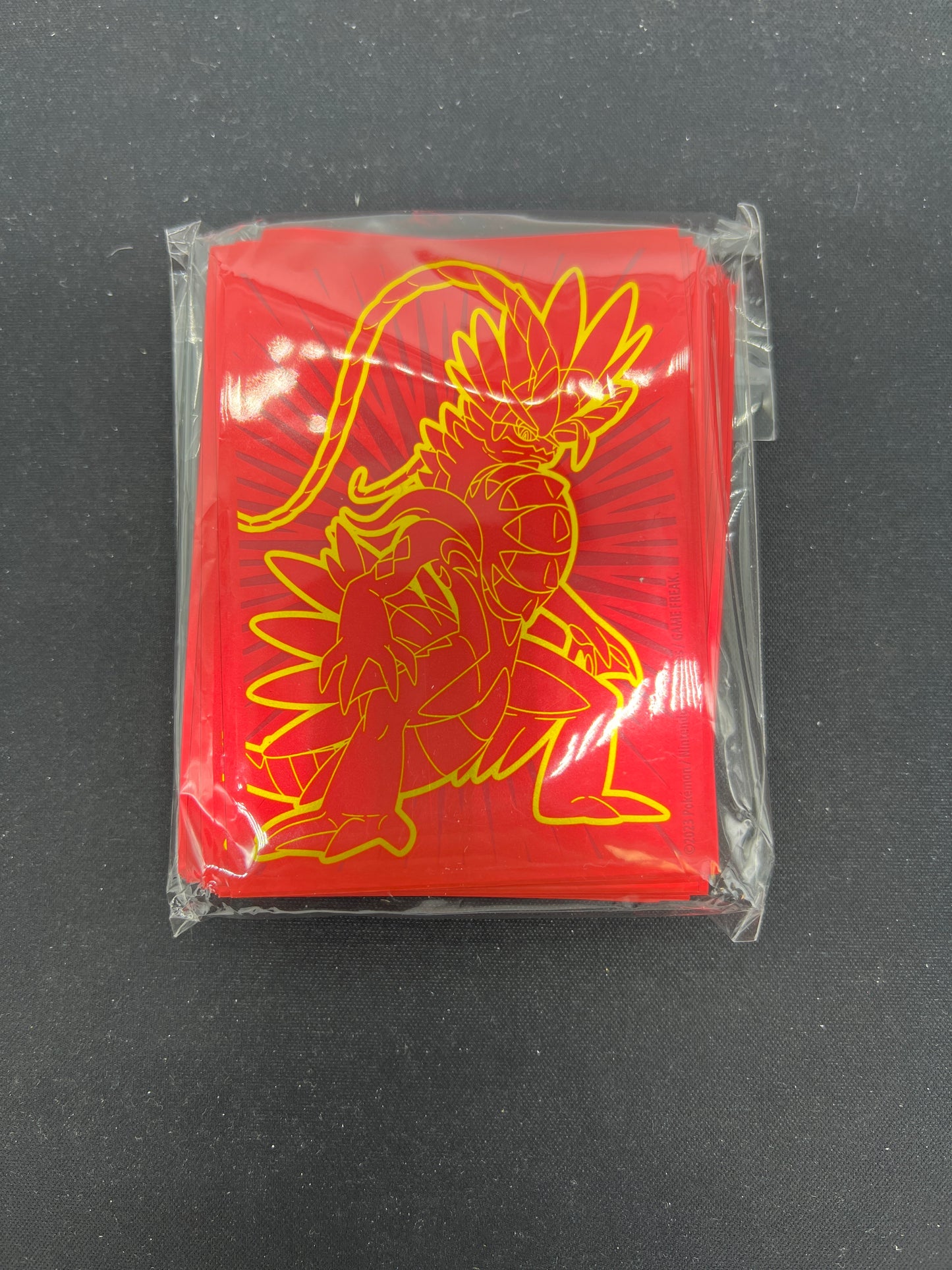 Auction Lot 284: Pokemon SV Base Set Koraidon ETB Card Sleeves Unused