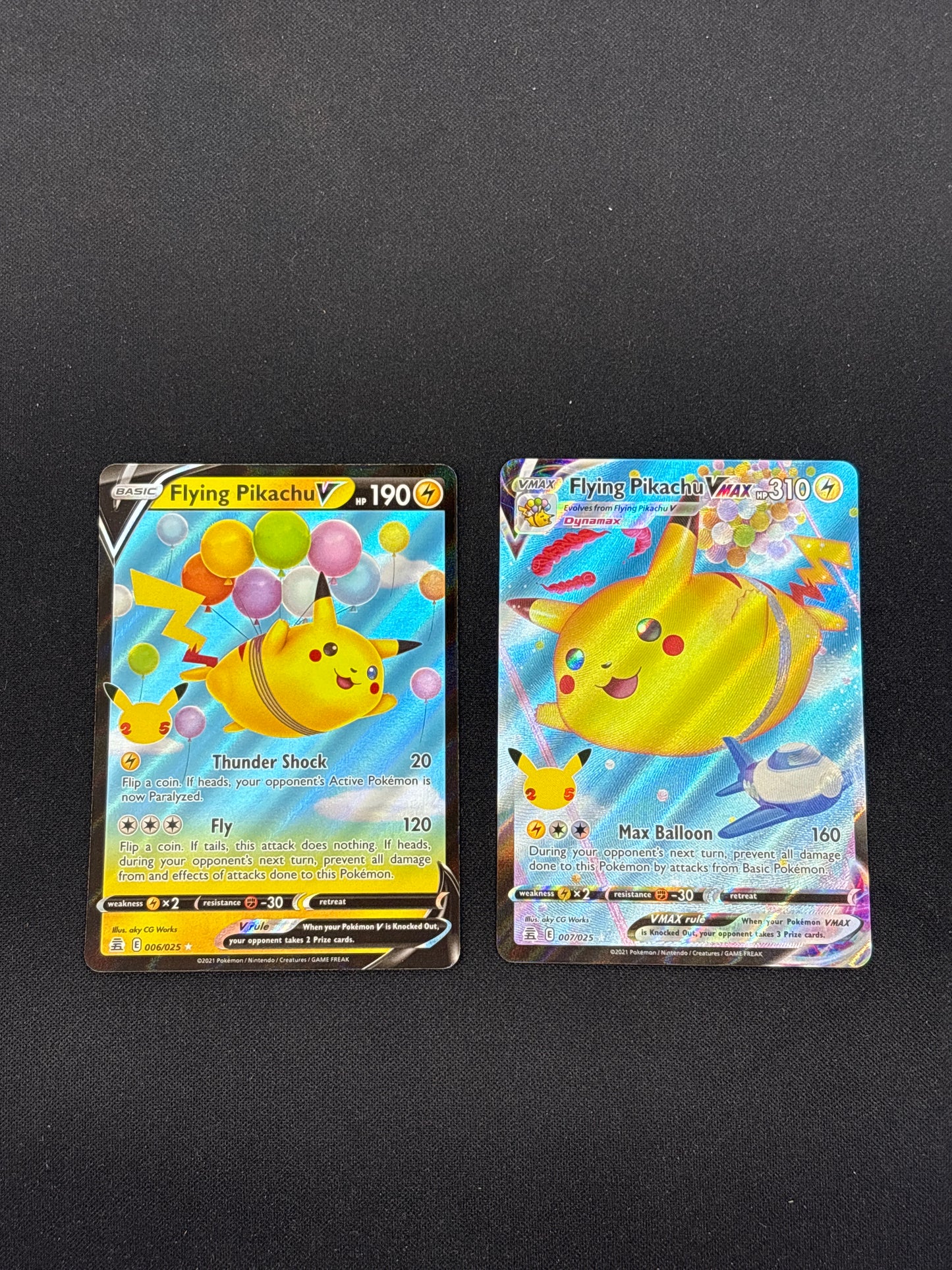 Auction Lot 166: Flying Pikachu Lot Pokemon Celebrations Card Conditions Vary