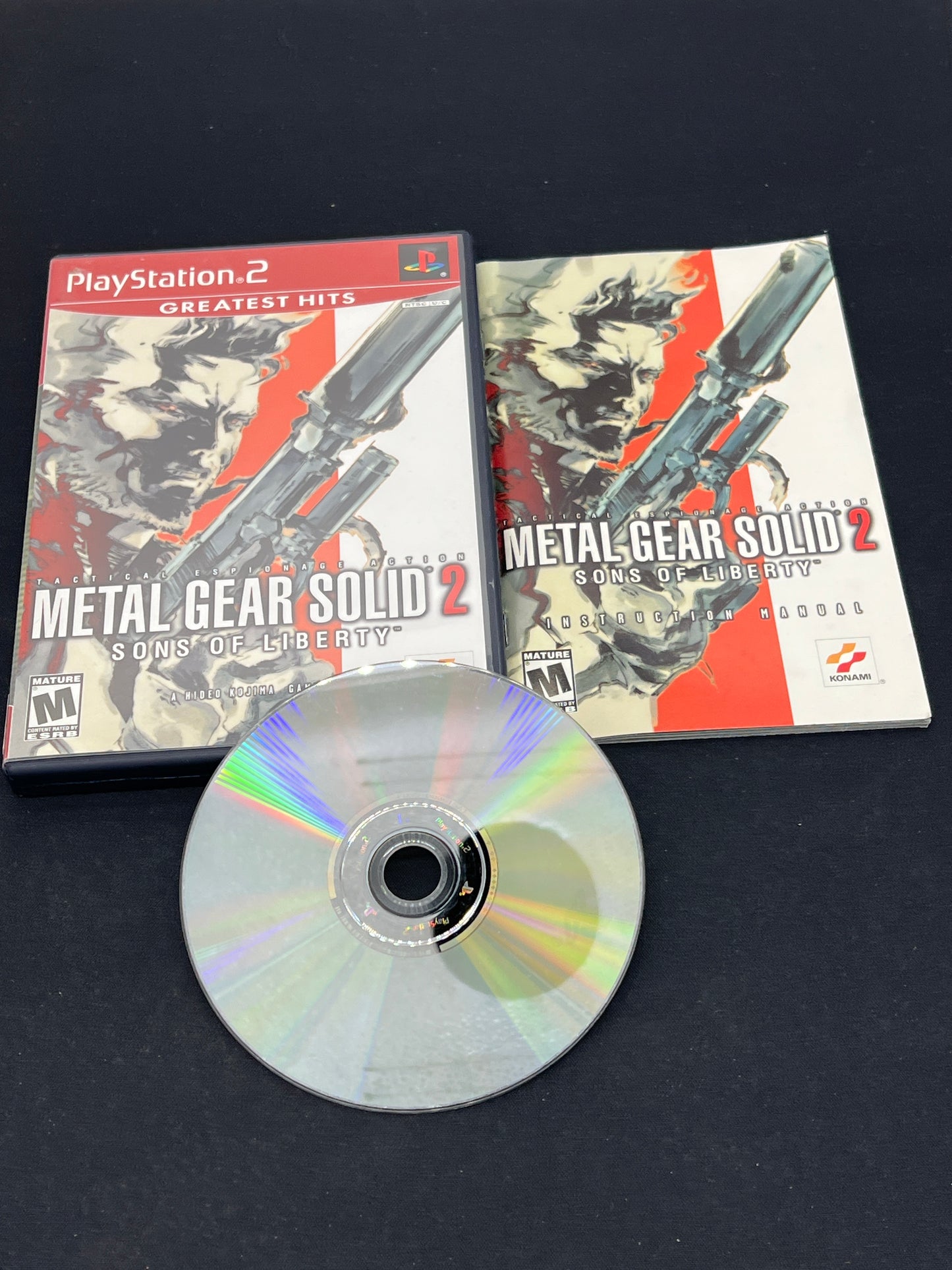 Auction Lot 44: PlayStation 2 Video Game Metal Gear Solid 2 CIB