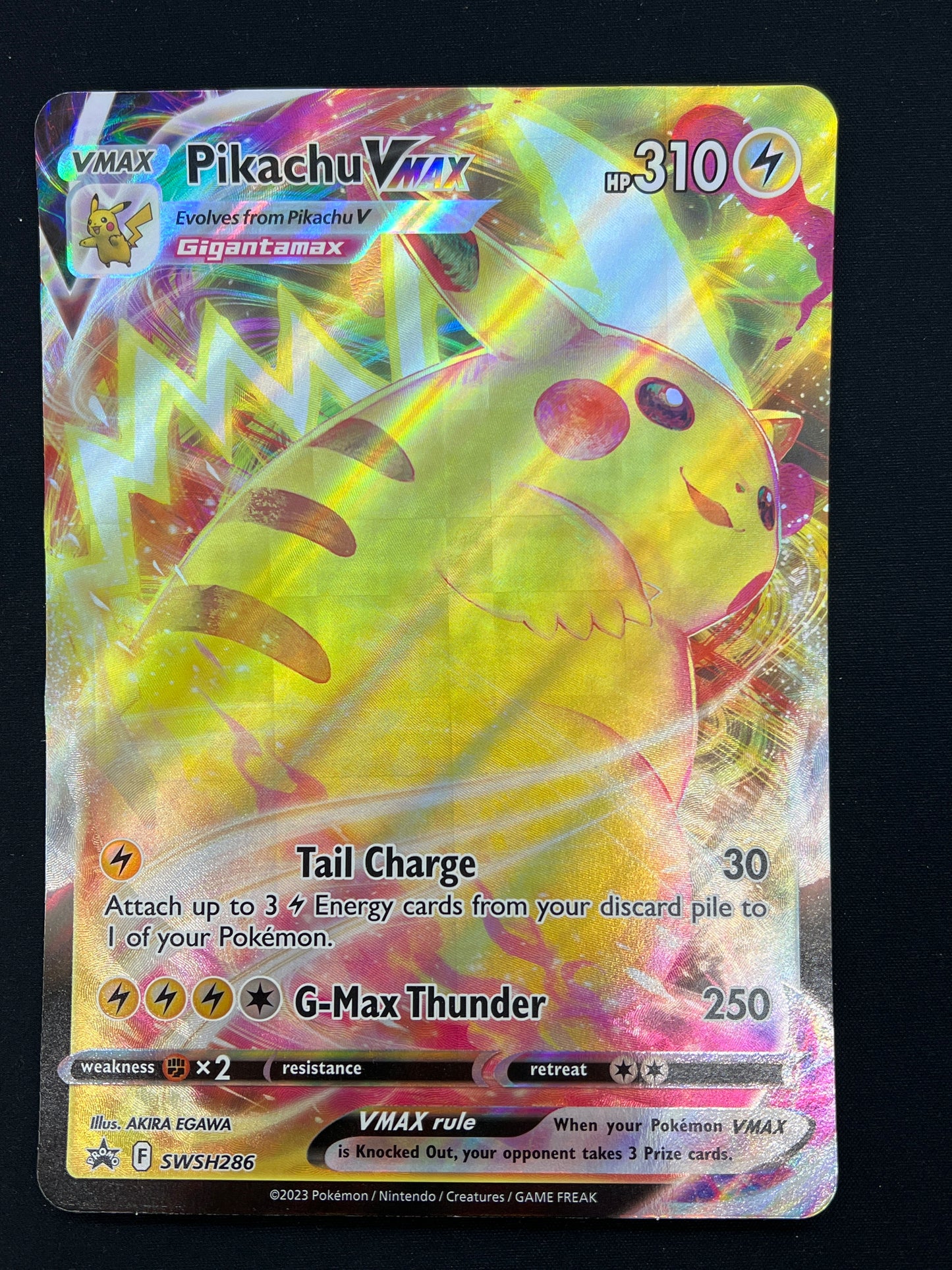 Auction Lot 451: Pokemon Cards Pikachu VMAX SWSH Promo Jumbo Conditions Vary