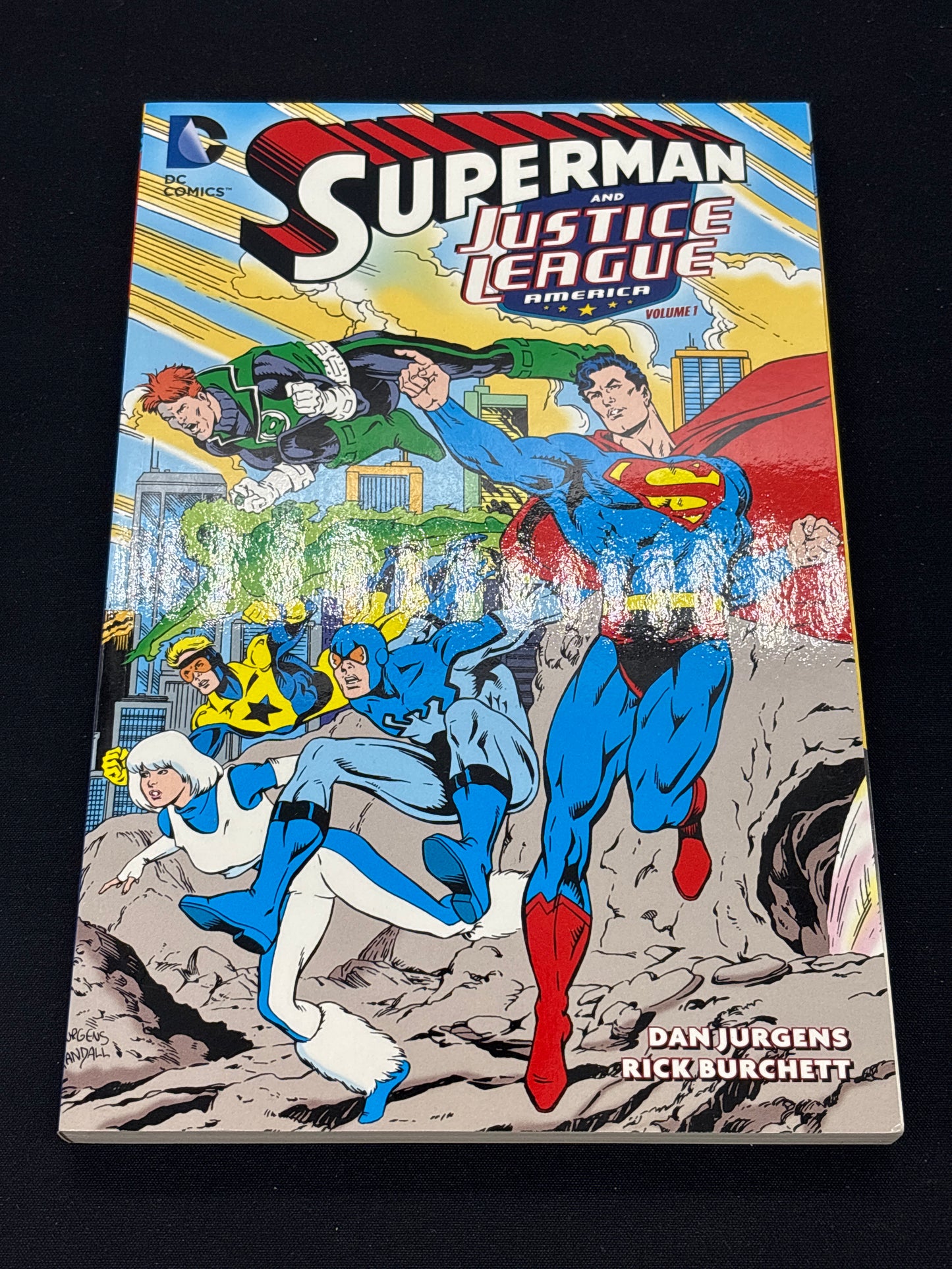 Auction Lot 63: DC Comics Superman and Justice League America Volume 1 Graphic Novel
