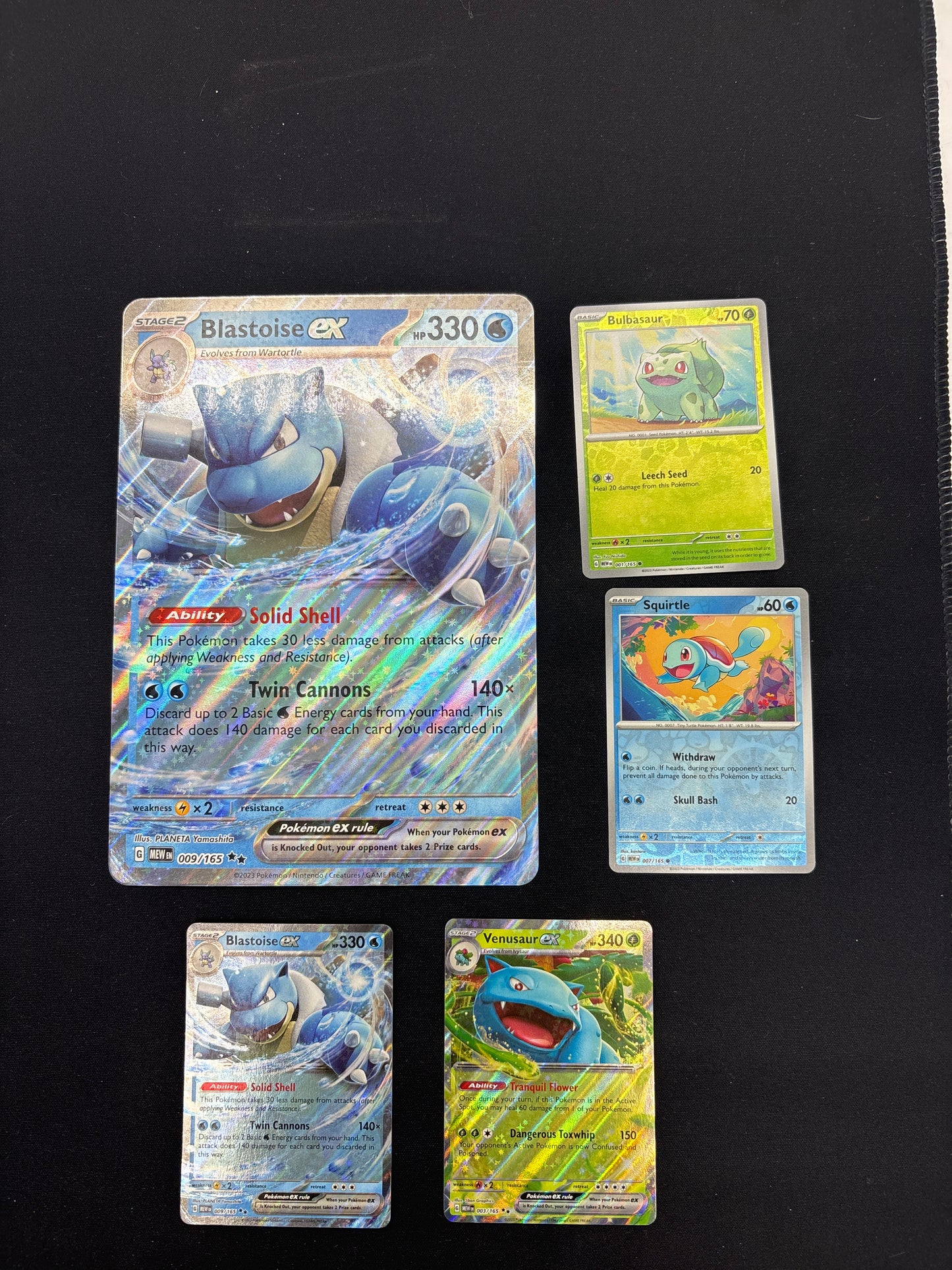 Auction Lot 41: Pokemon Blooming Waters Promo Card Lot 2 Conditions Vary