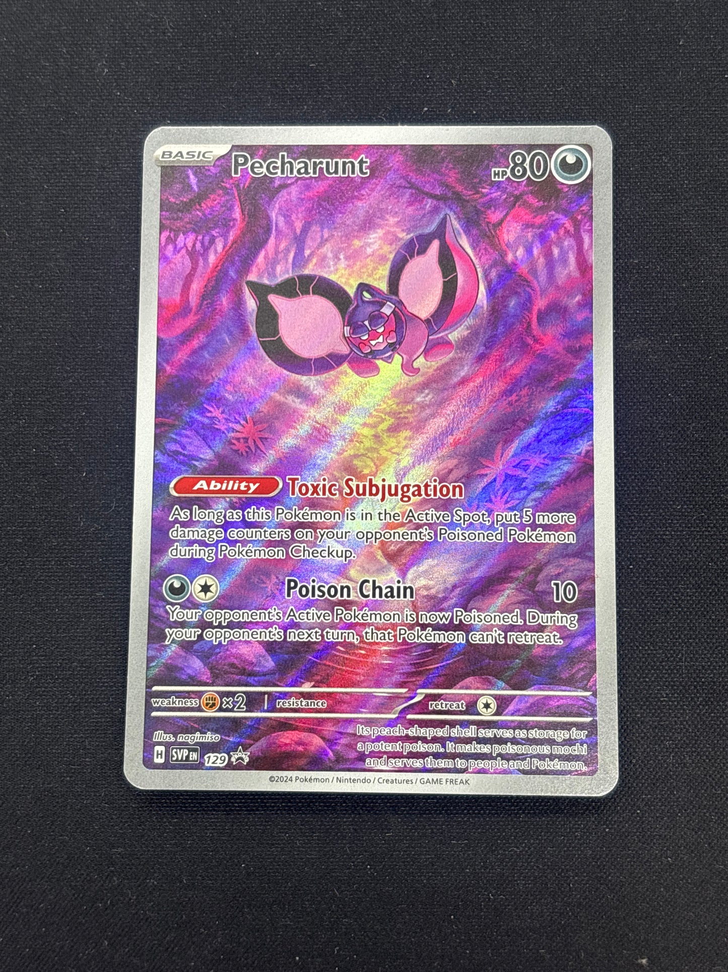 Auction Lot 20: Pokemon Cards Pecharunt ETB Promo Condition Vary