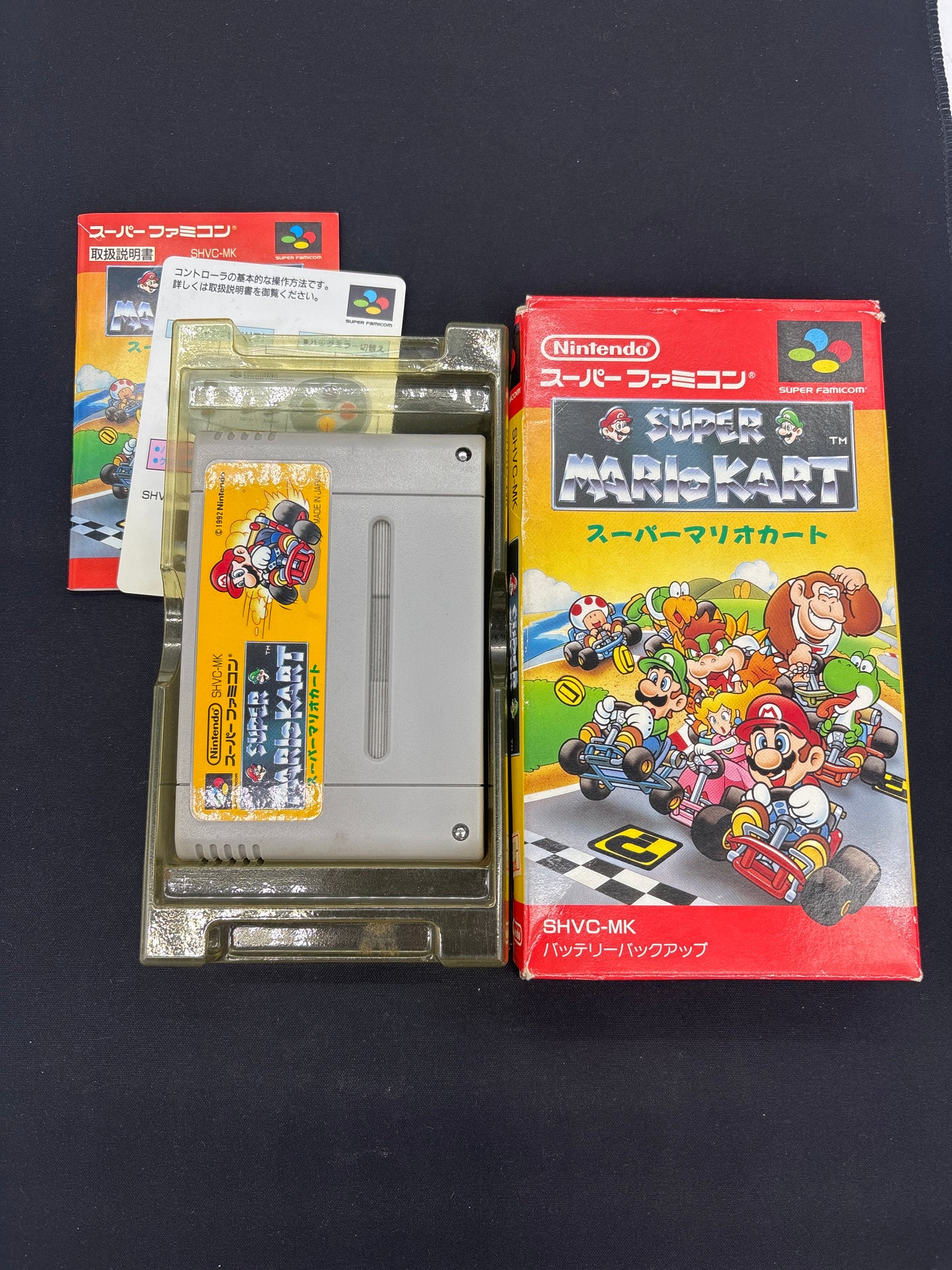 Auction Lot 184: Super Mario Kart Nintendo Super Famicom Video Game CIB