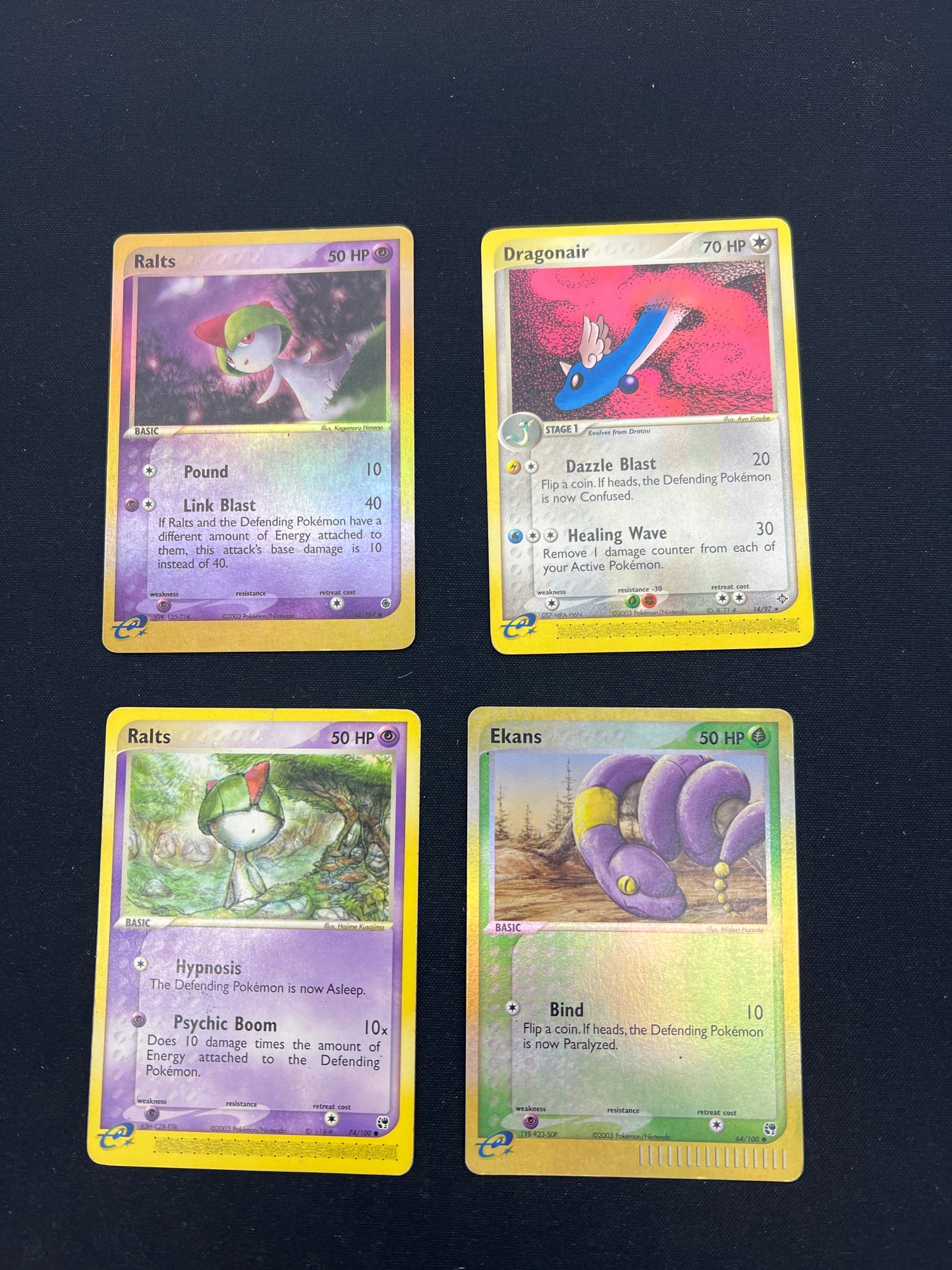 Auction Lot 61: Pokemon Cards Assorted Lot of 4 Mid Era Reverse Holos Uncommons Conditions Vary