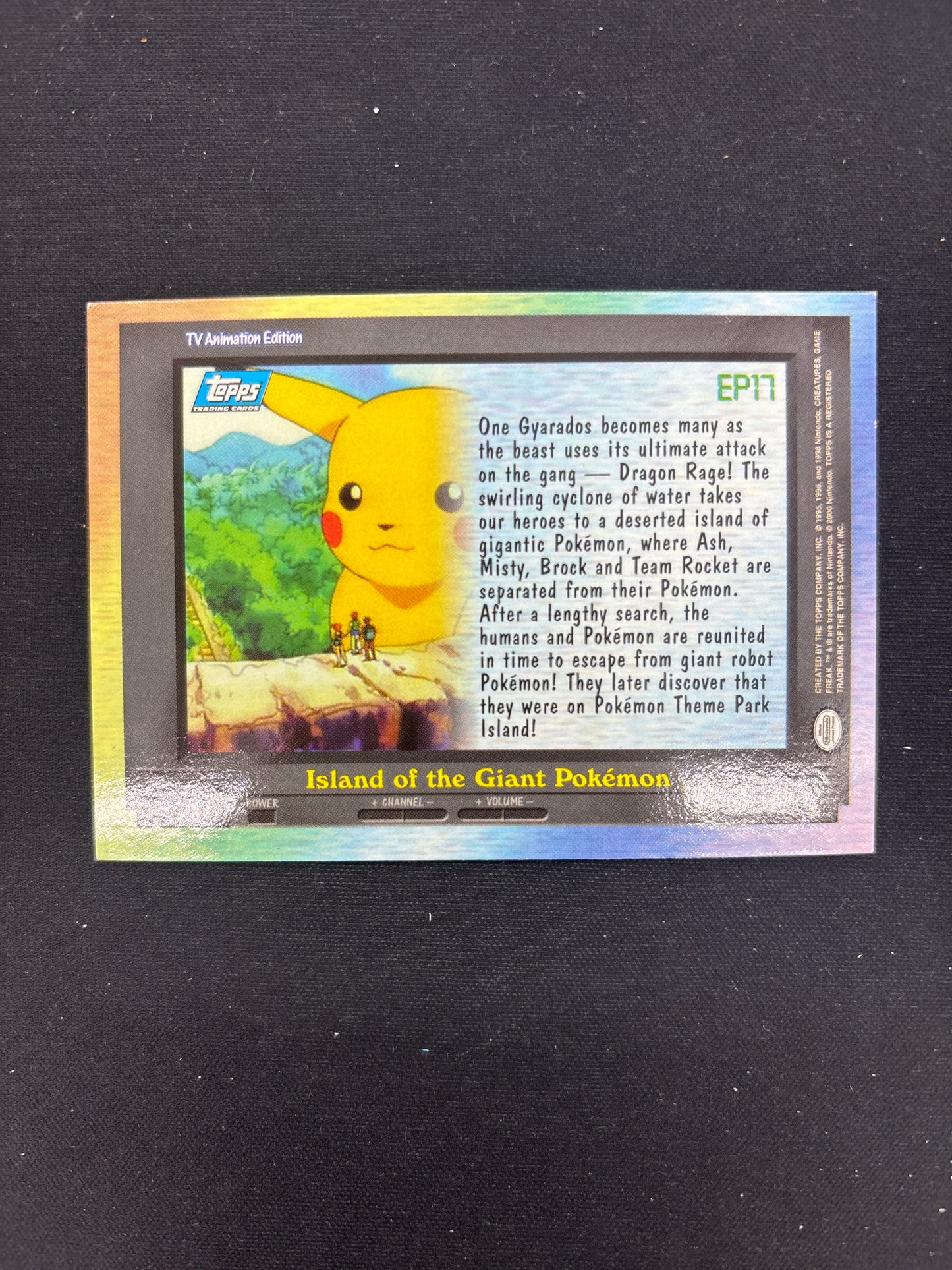 Auction Lot 208: Pokemon Card Island Of The Giant Pokemon Topps 2000 TV Conditions Vary