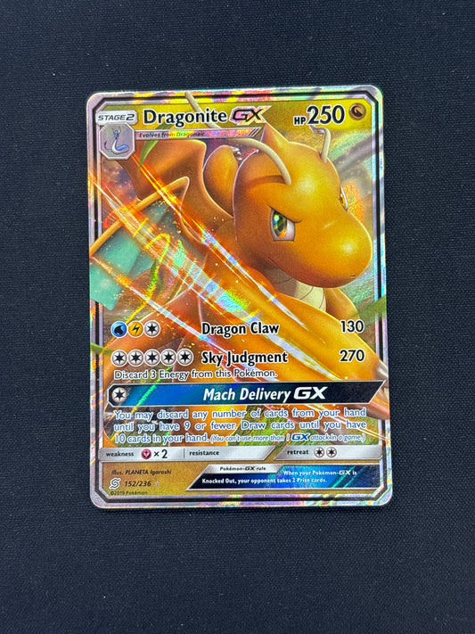 Auction Lot 336: Dragonite GX Full Art Card Conditions Vary