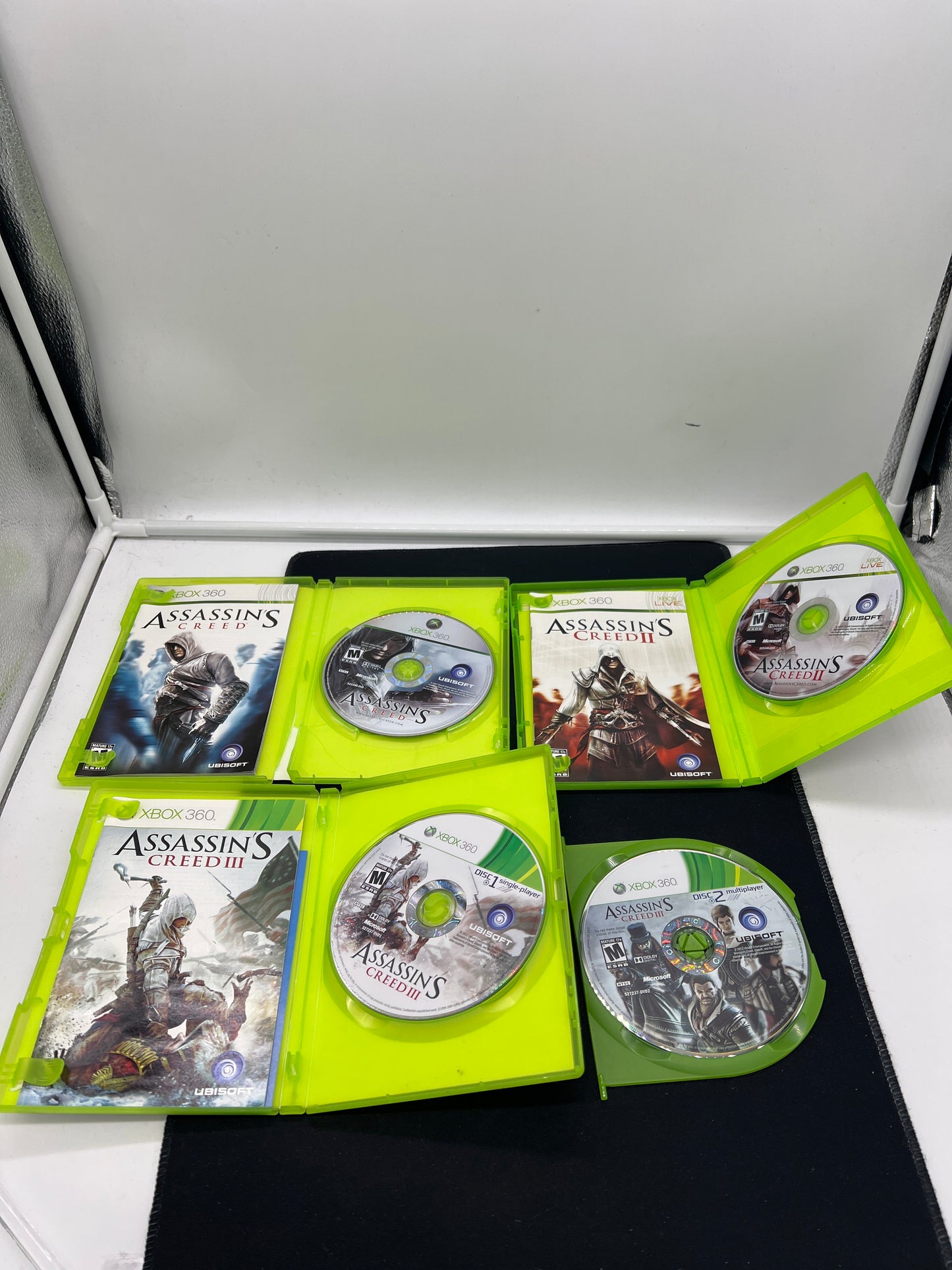 Auction Lot 64: XBOX 360 Video Game Lot of 3 Assassin's Creed Titles CIB