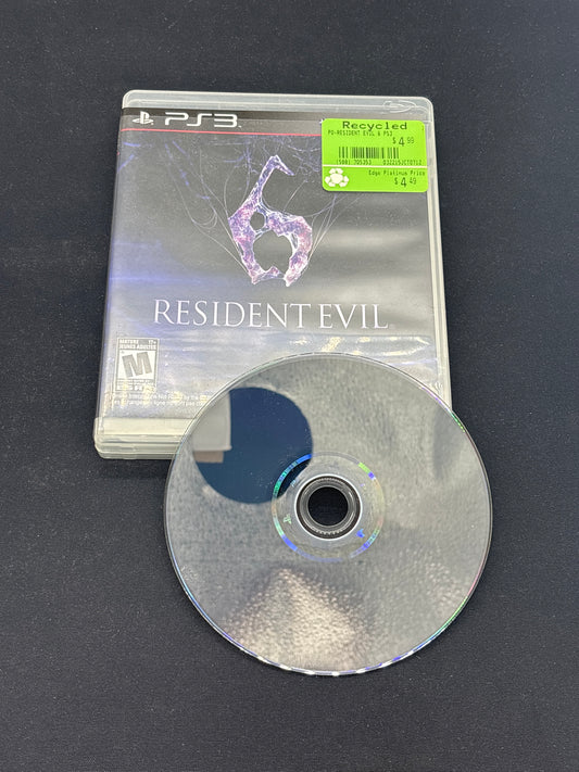 Auction Lot 324: Resident Evil 6 Video Game PlayStation 3